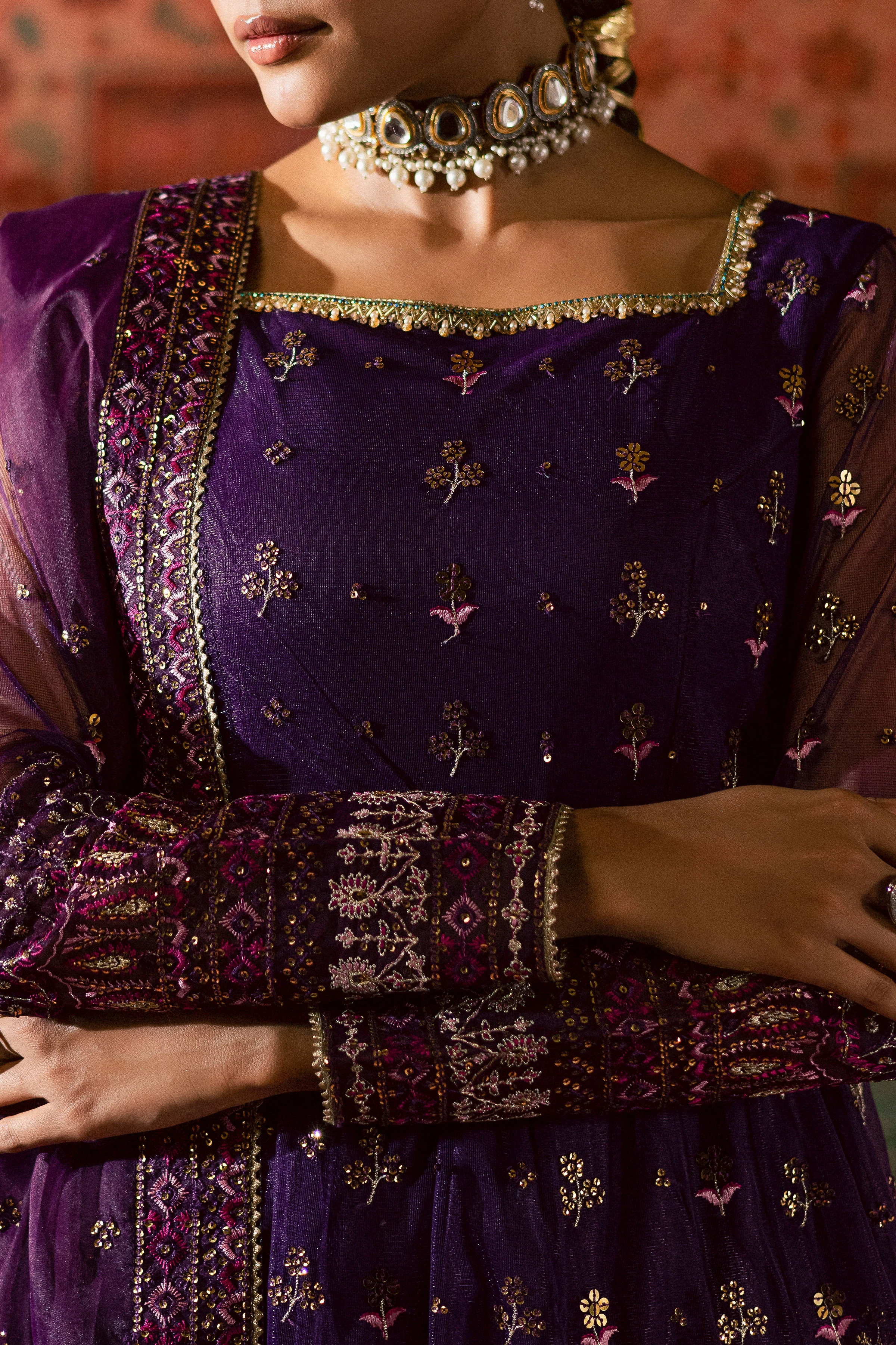 Leya 3Pc - Luxury Wedding Frock - Image 13