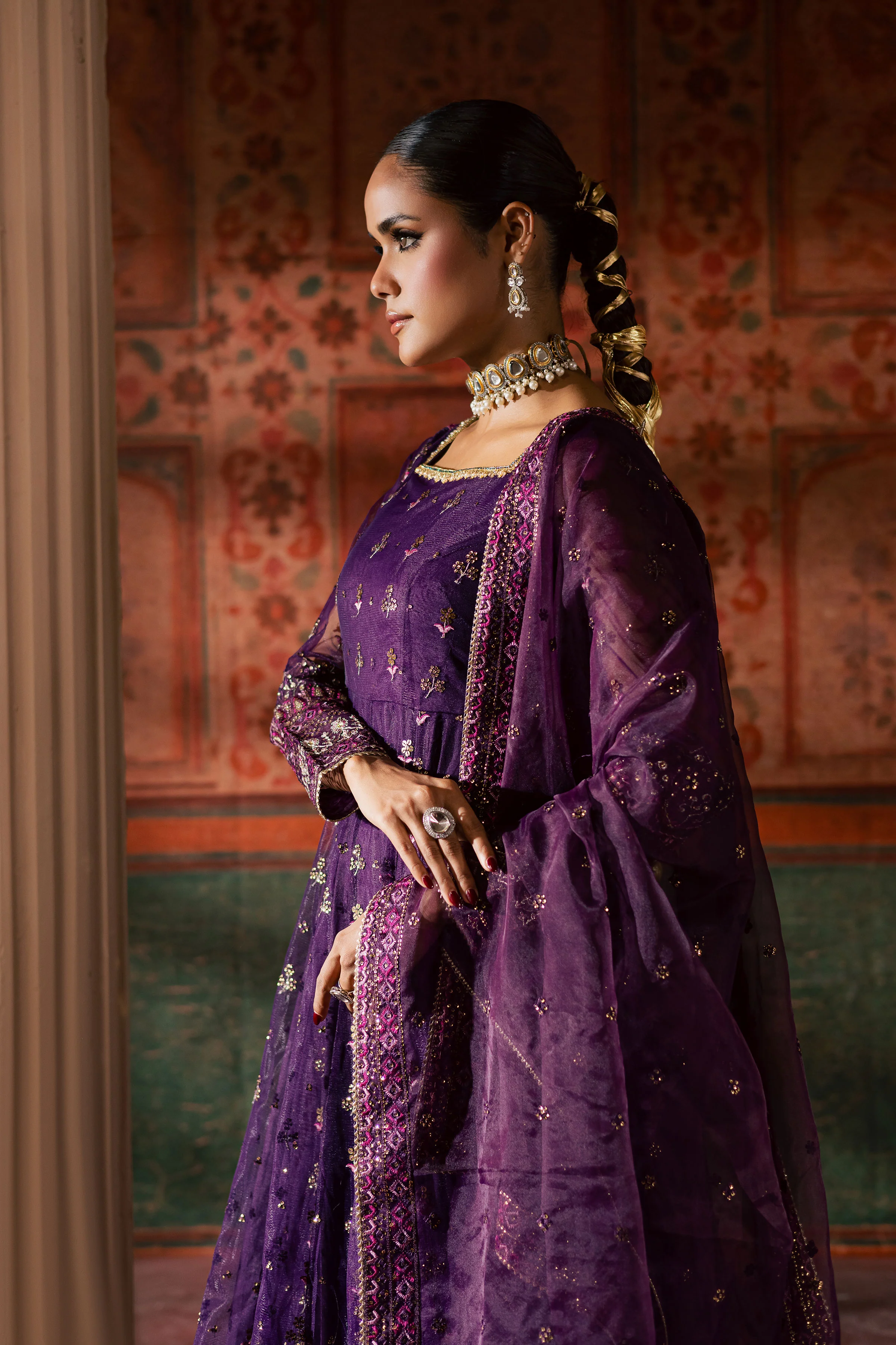 Leya 3Pc - Luxury Wedding Frock - Image 14
