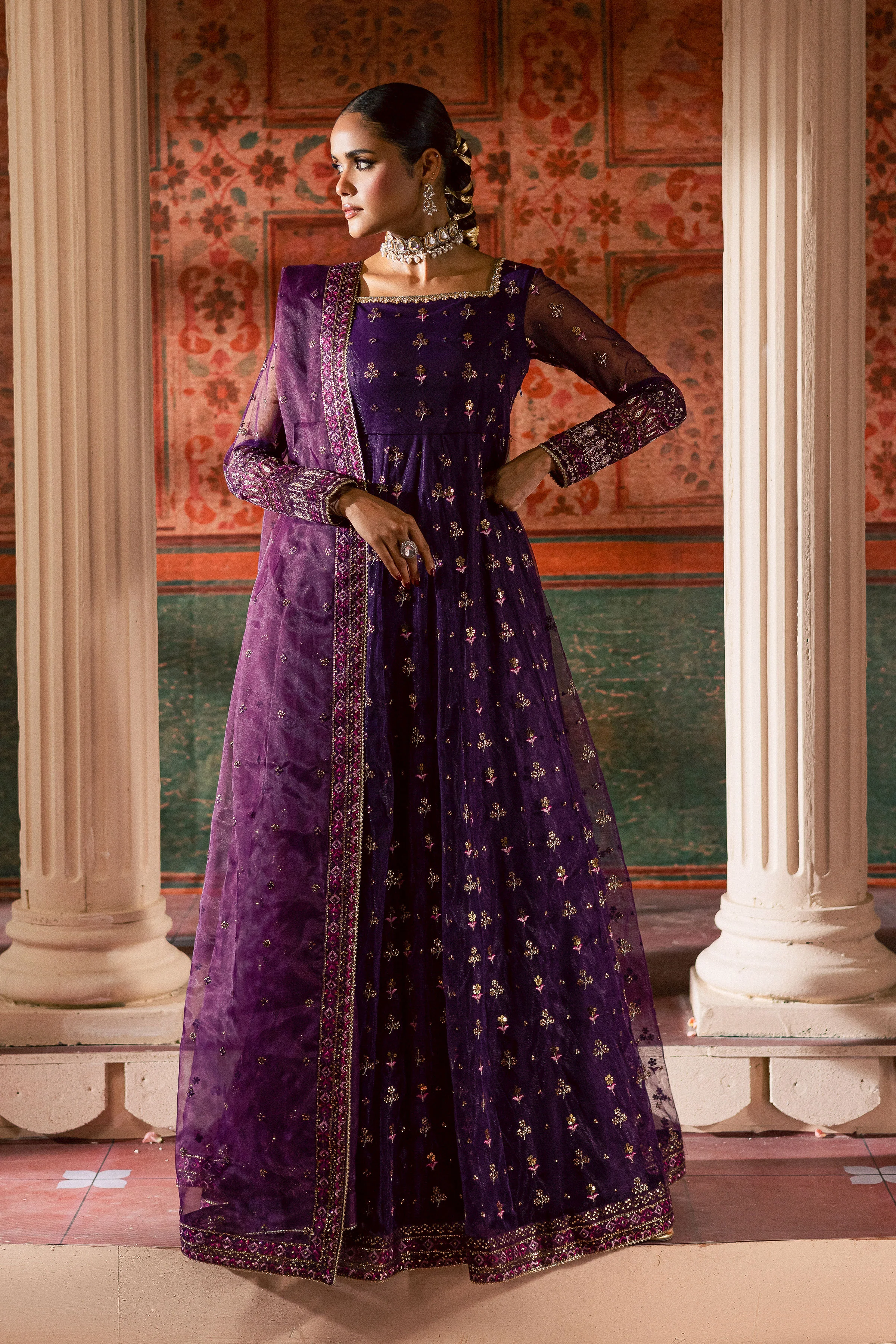 Leya 3Pc - Luxury Wedding Frock - Image 3