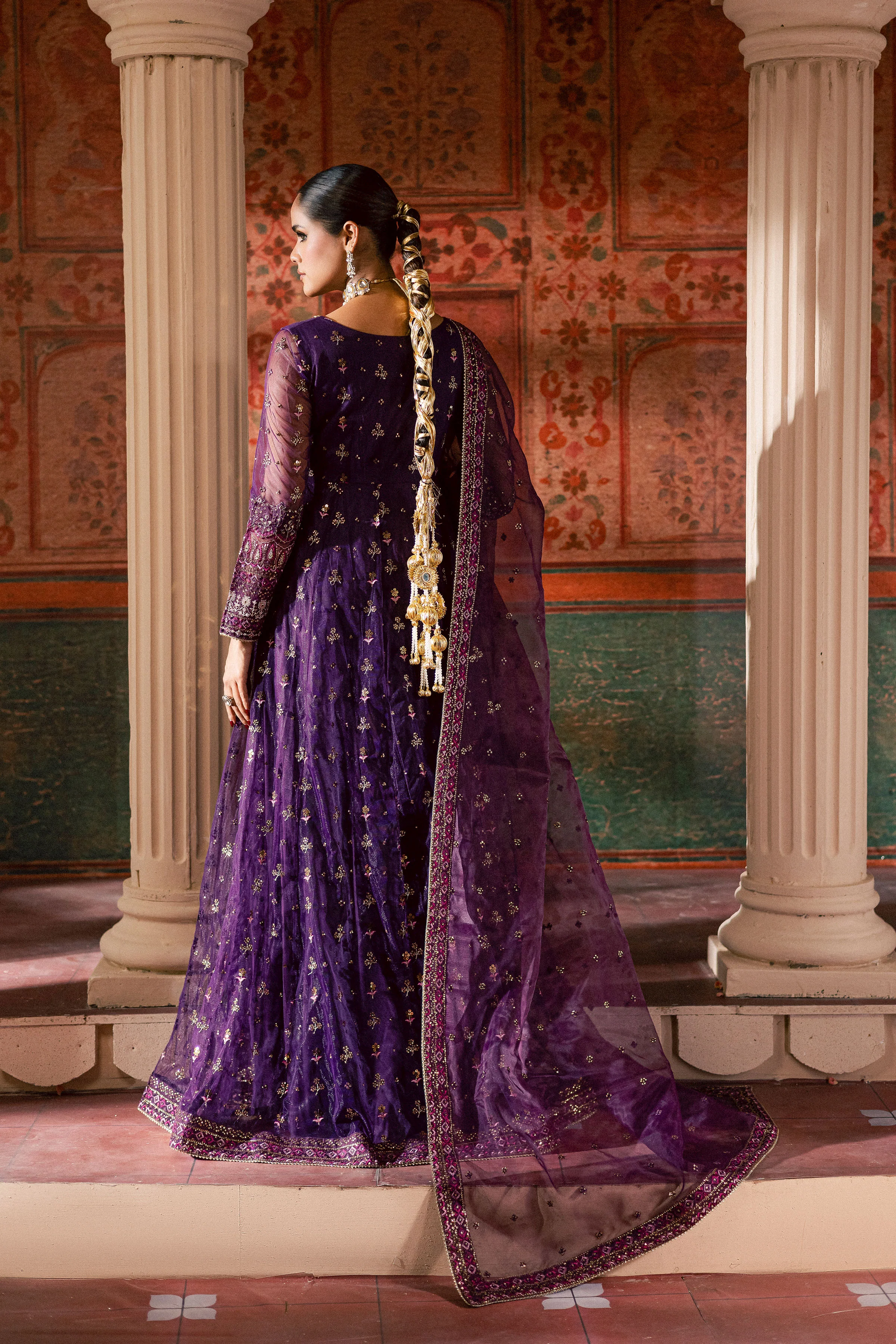 Leya 3Pc - Luxury Wedding Frock - Image 4