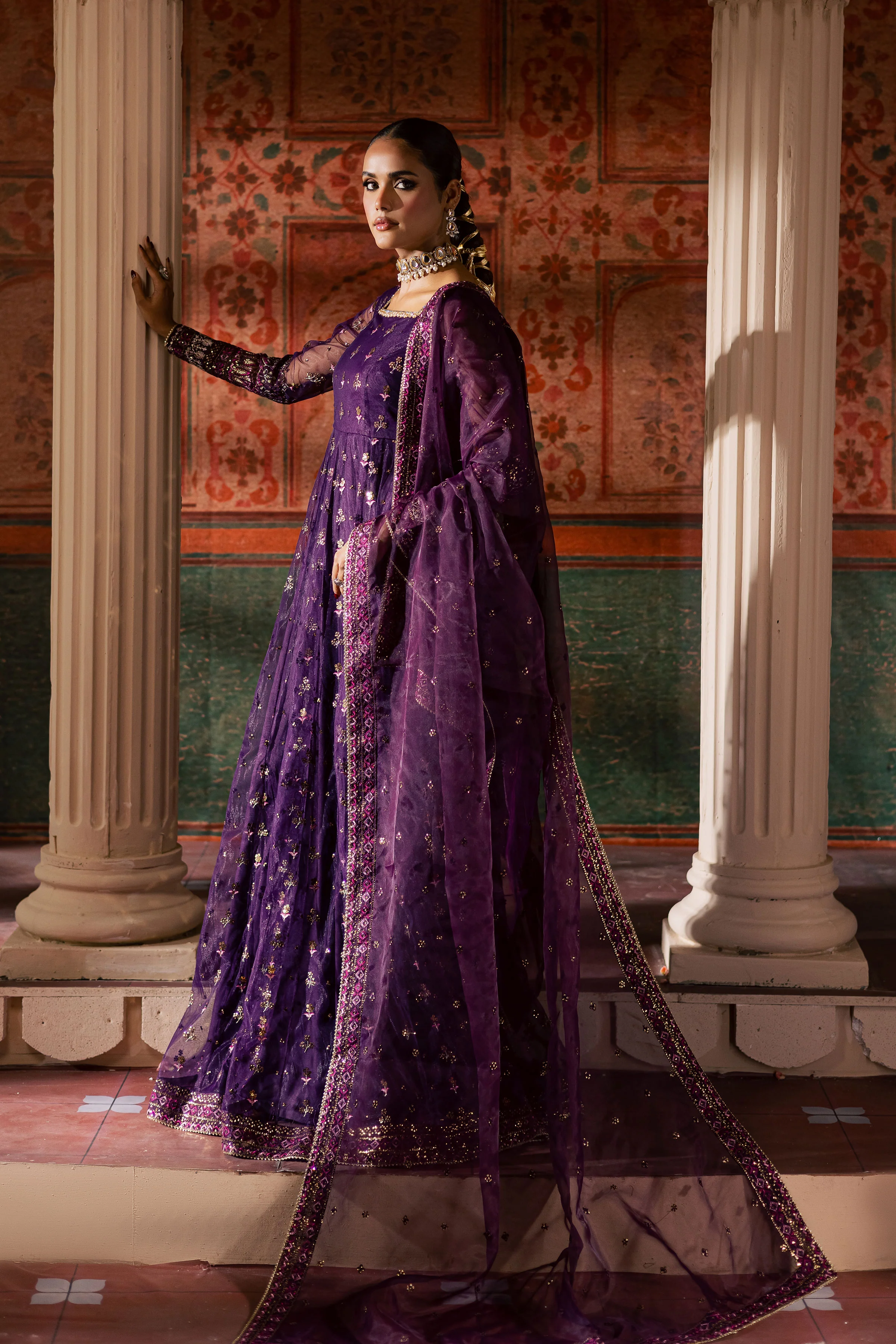 Leya 3Pc - Luxury Wedding Frock - Image 8