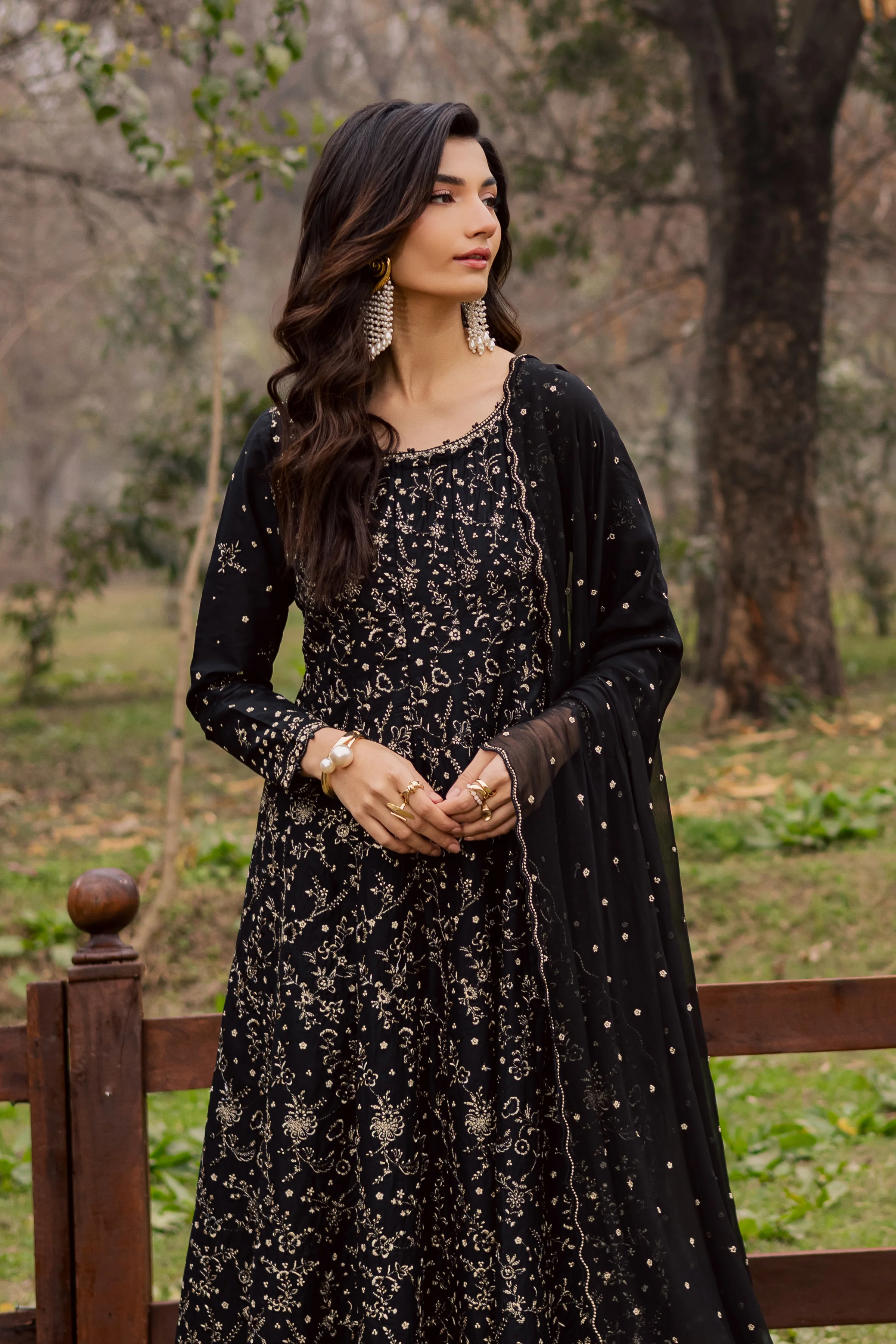 Mah e Nur 3Pc - Festive Embroidered Lawn - Image 5