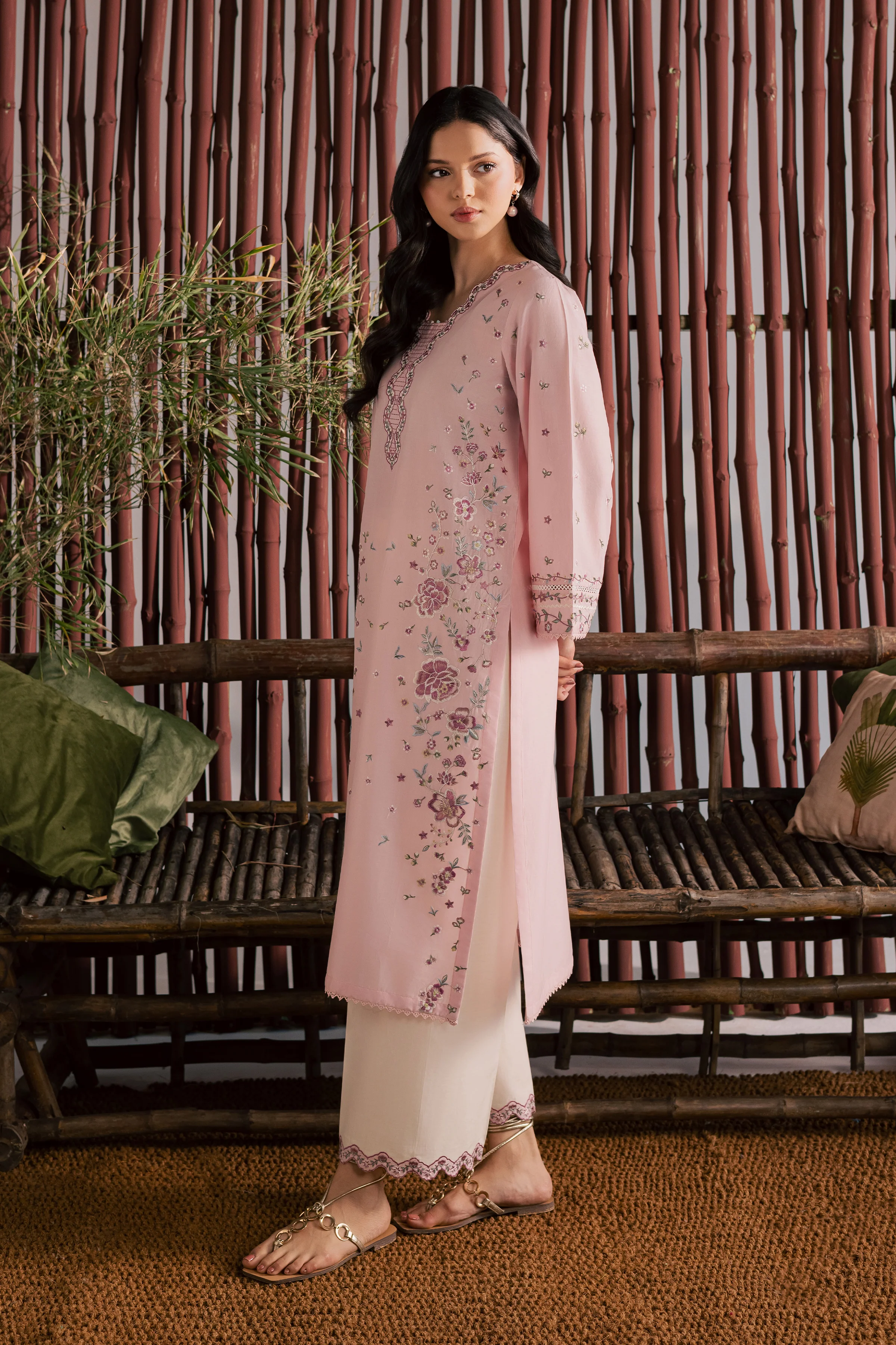 Mallow 2Pc - Embroidered Lawn Dress - Image 7