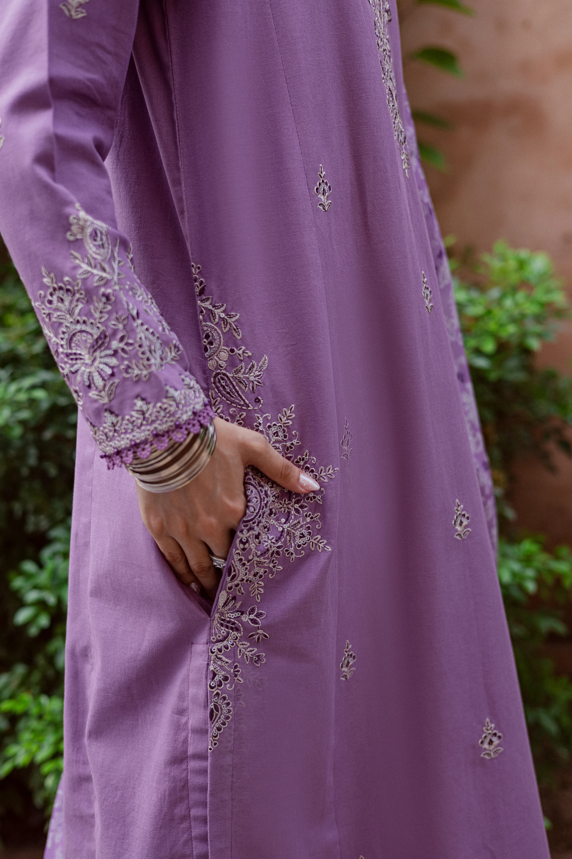 Mandala 3Pc - Embroidered Khaddar Dress - Image 3