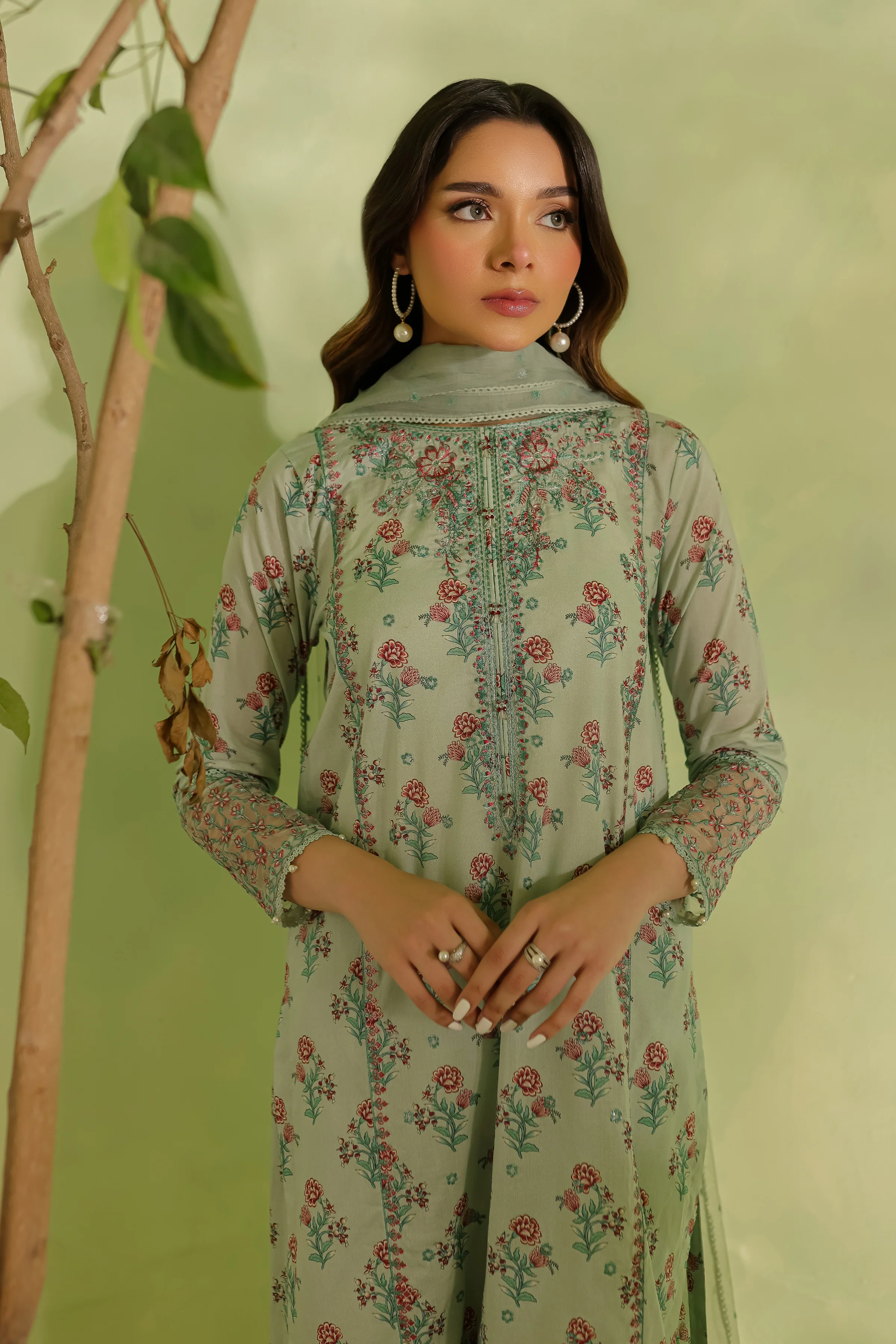 Marcel  3Pc - Printed Lawn Dress - Image 3