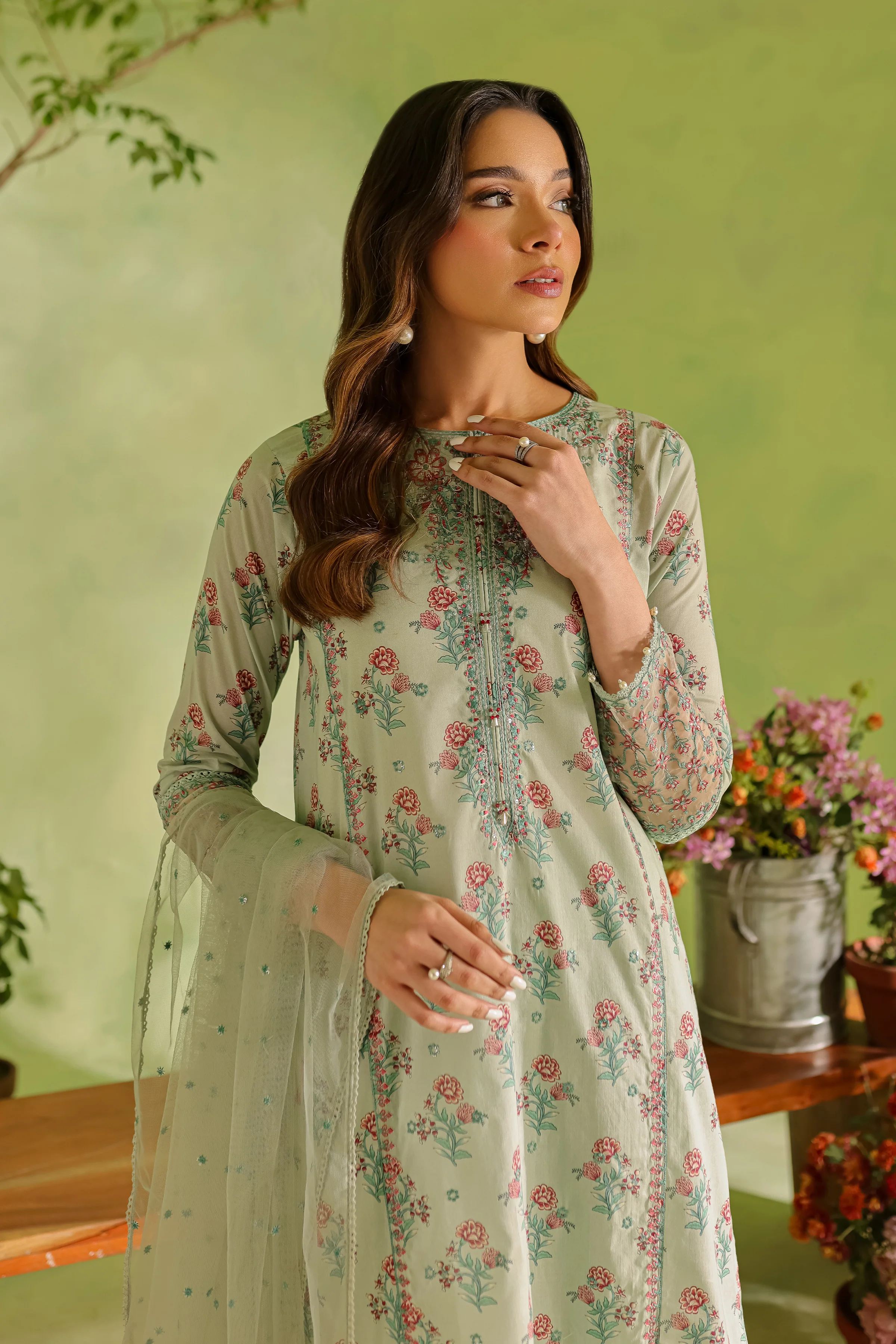 Marcel  3Pc - Printed Lawn Dress - Image 4