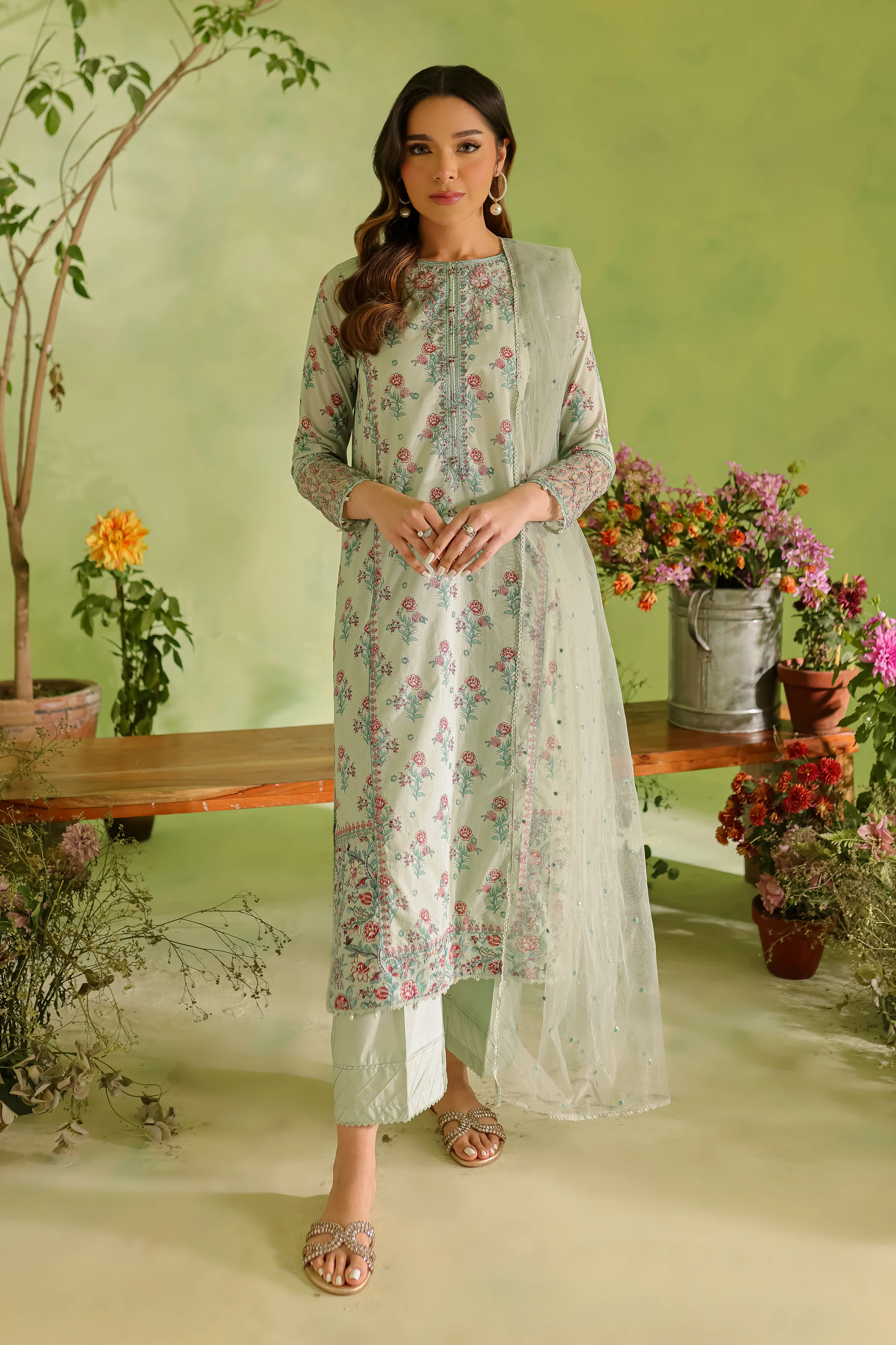 Marcel  3Pc - Printed Lawn Dress - Image 5