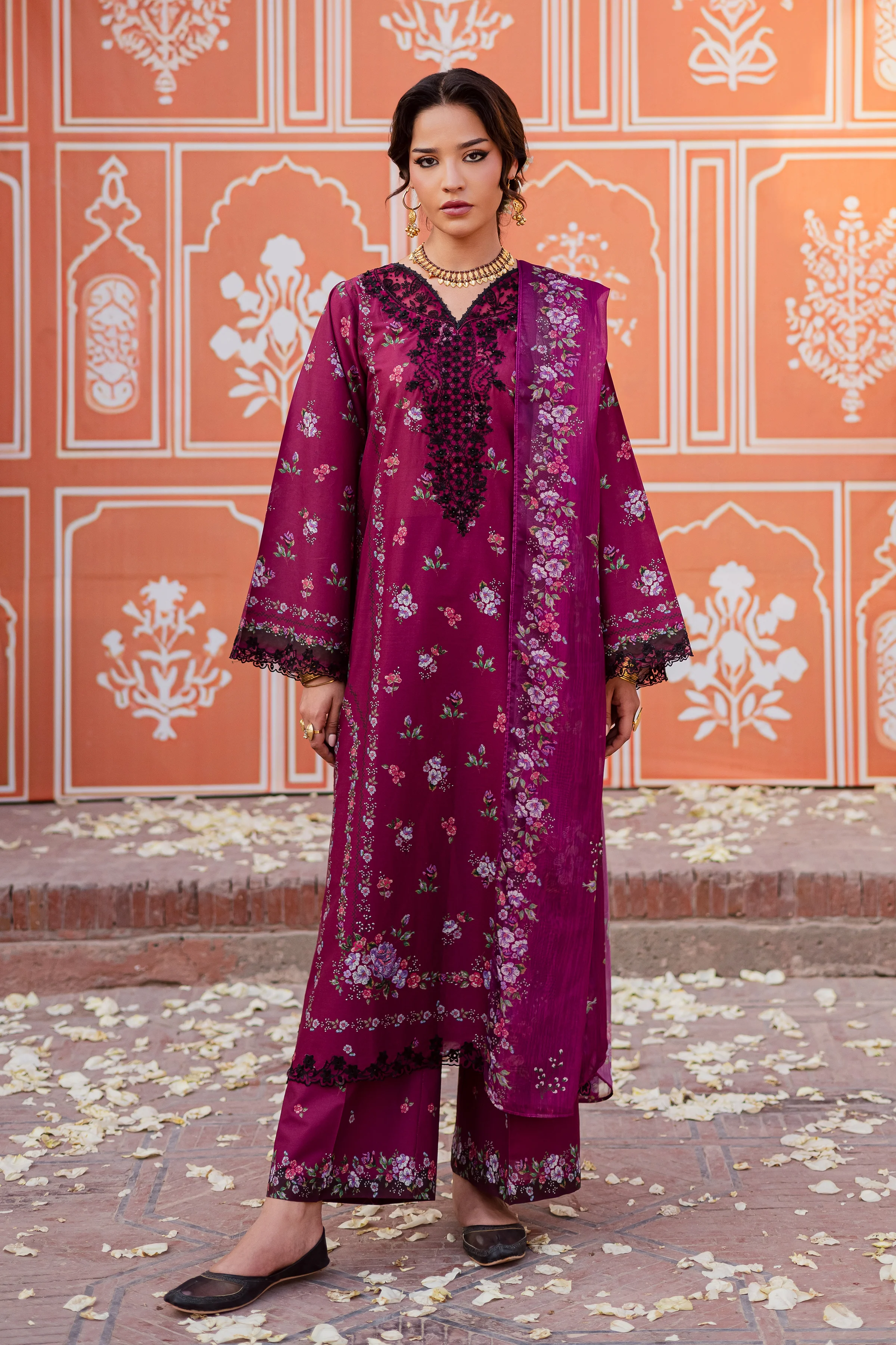 Maren 3Pc - Festive Eid Prints - Image 5