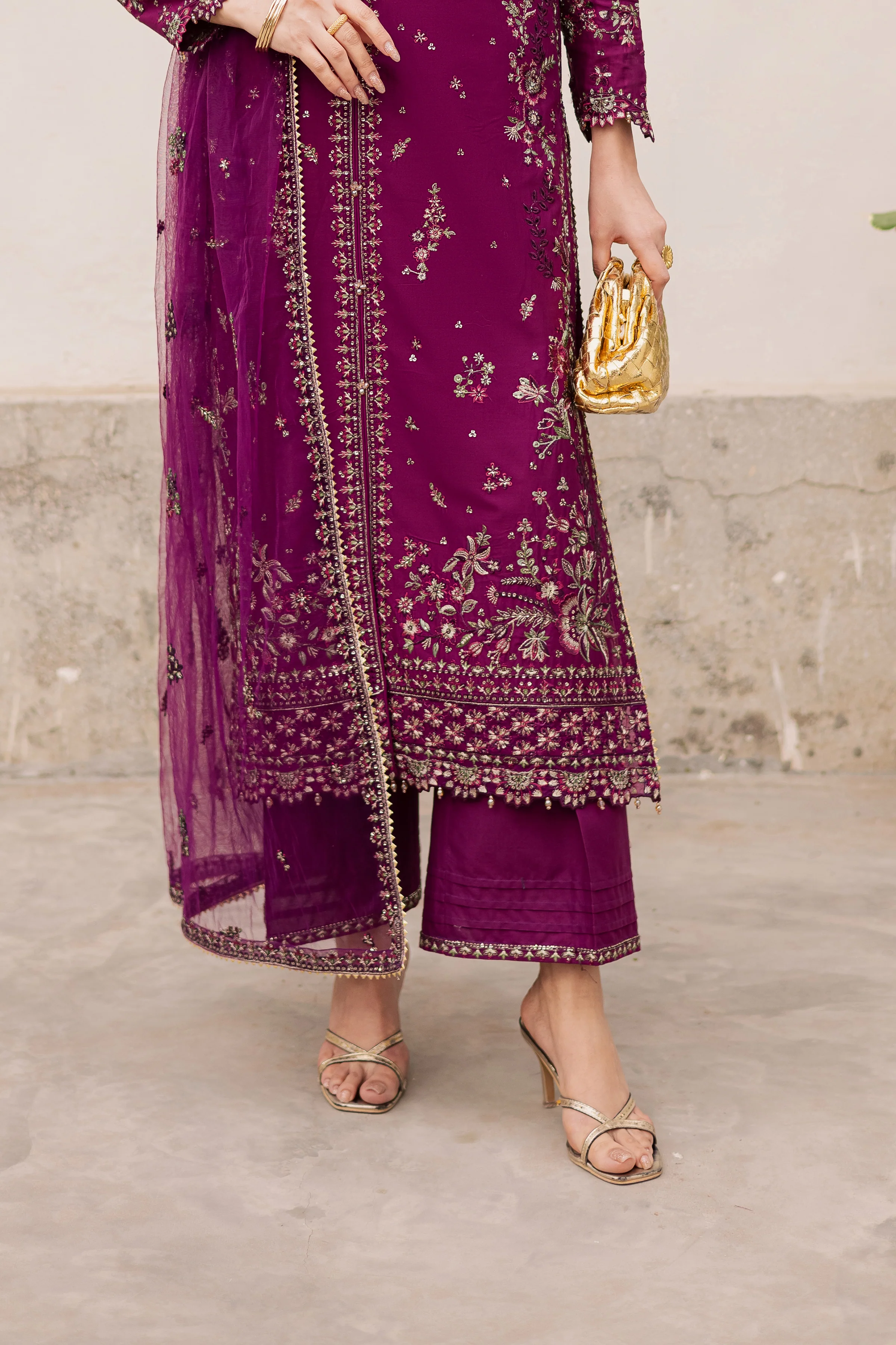 Merissa 3Pc - Festive Embroidered Lawn - Image 7
