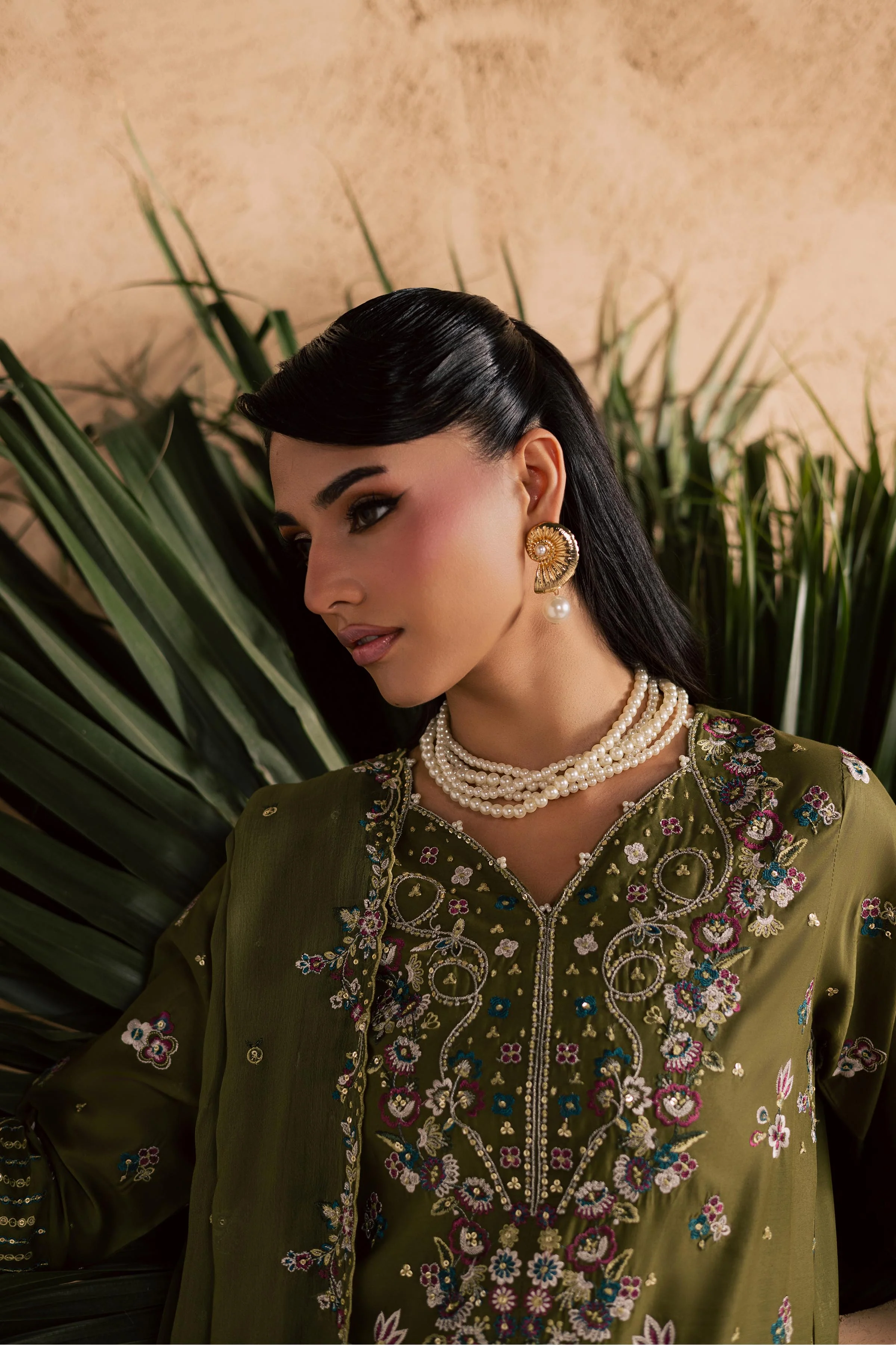 Meshal 3Pc - Embroidered Festive Pret - Image 11