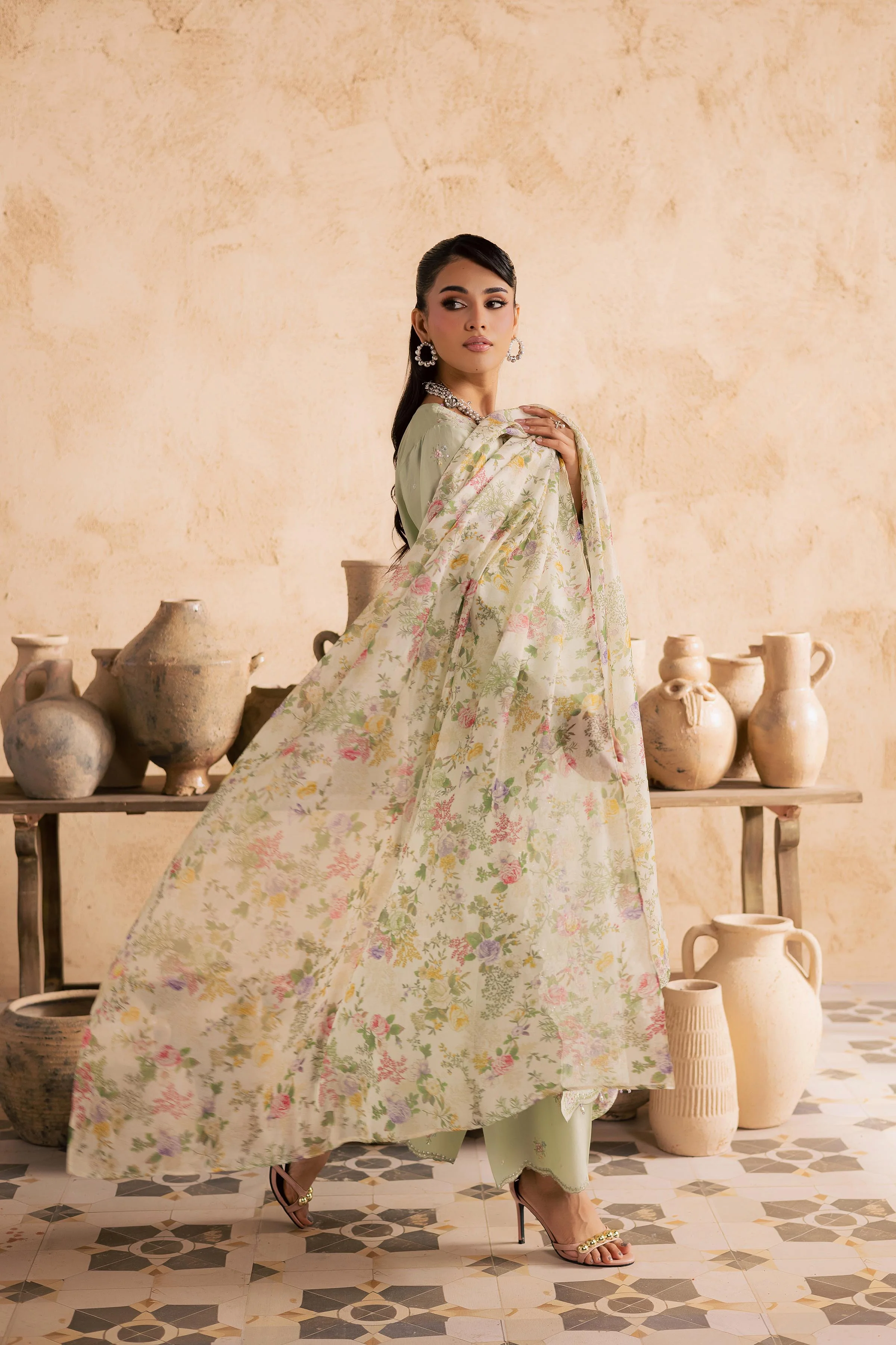 Morika 3Pc - Embroidered Festive Pret - Image 10