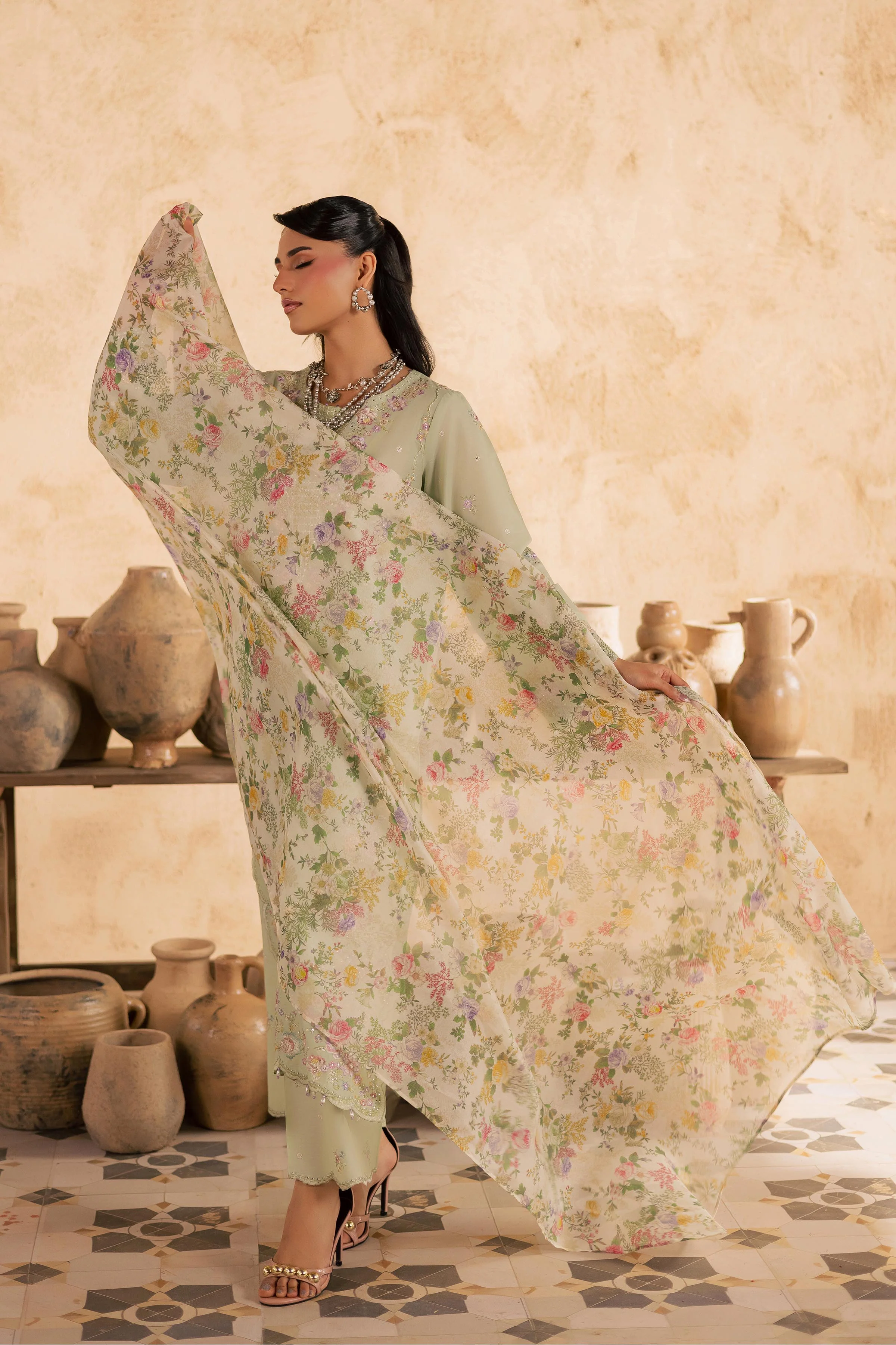 Morika 3Pc - Embroidered Festive Pret - Image 5