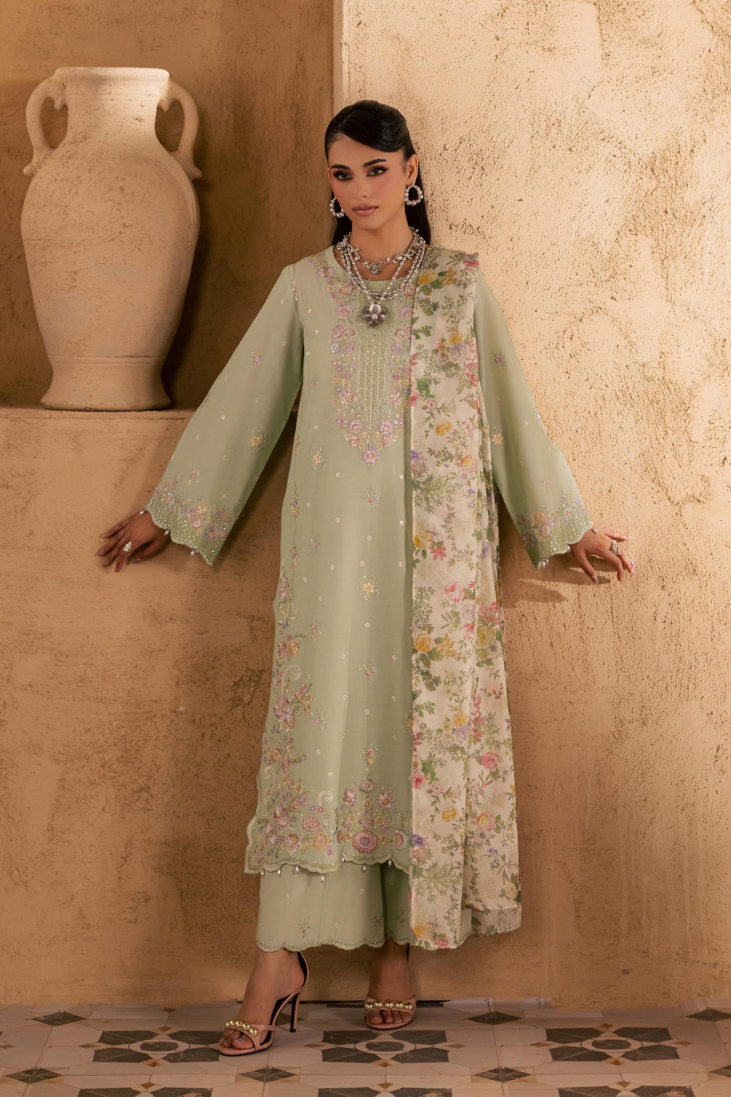 Morika 3Pc - Embroidered Festive Pret - Image 8