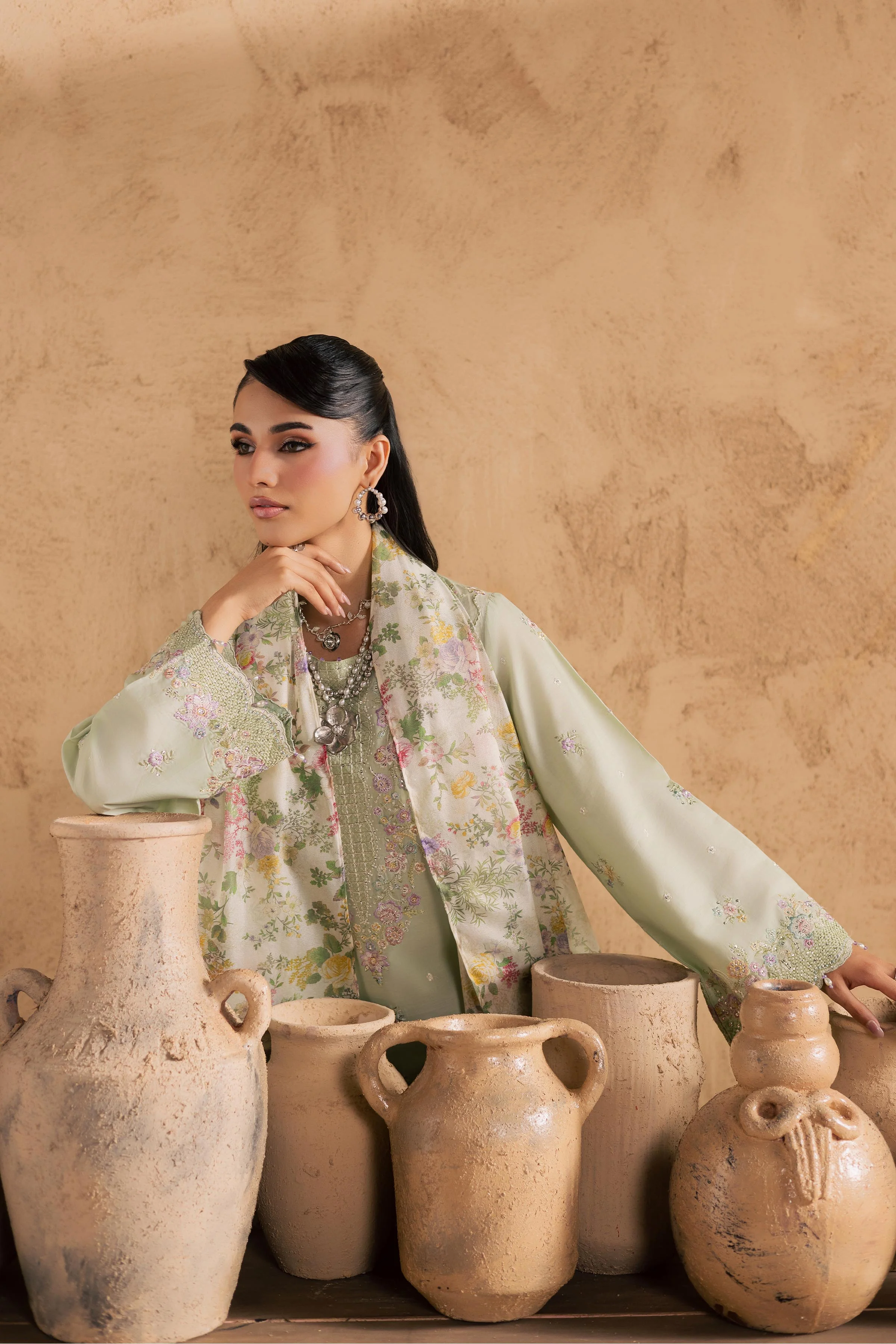 Morika 3Pc - Embroidered Festive Pret - Image 9