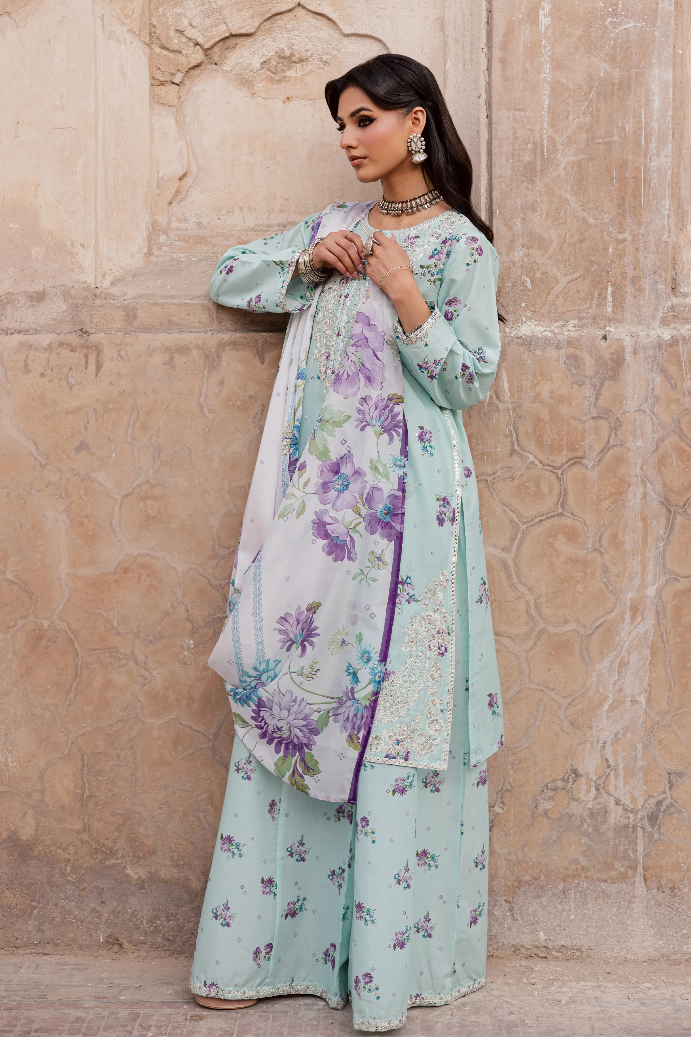 Morticia 3Pc - Festive Eid Prints - Image 10