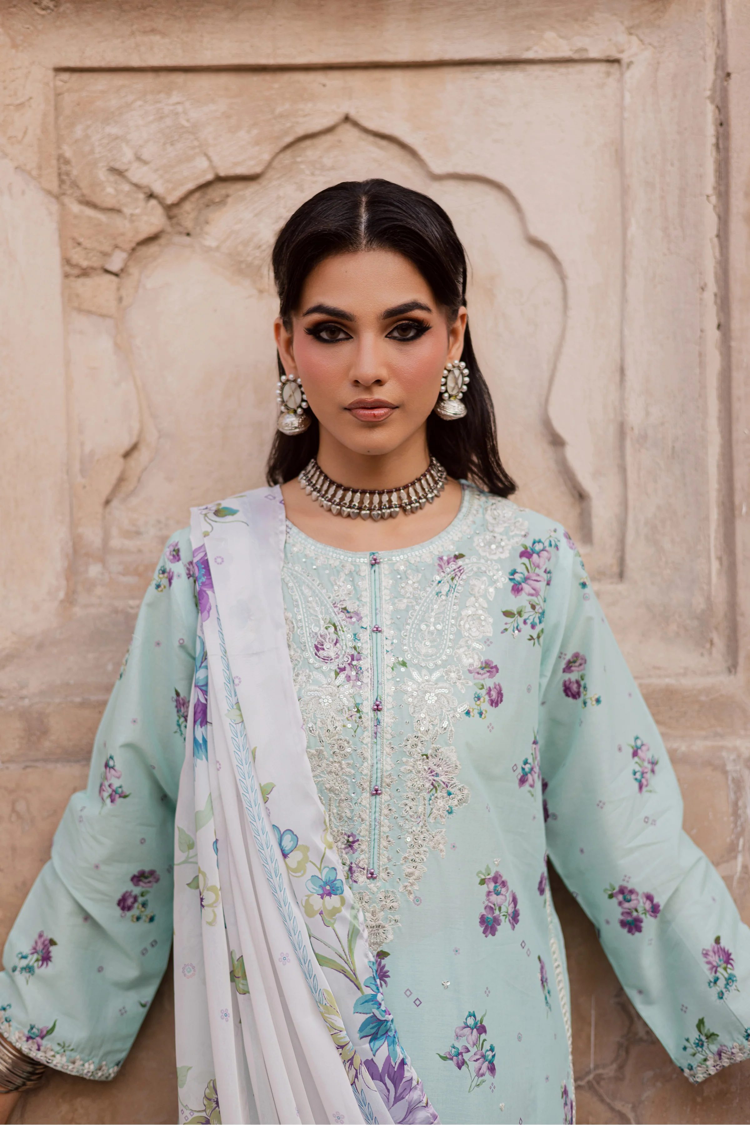 Morticia 3Pc - Festive Eid Prints - Image 7