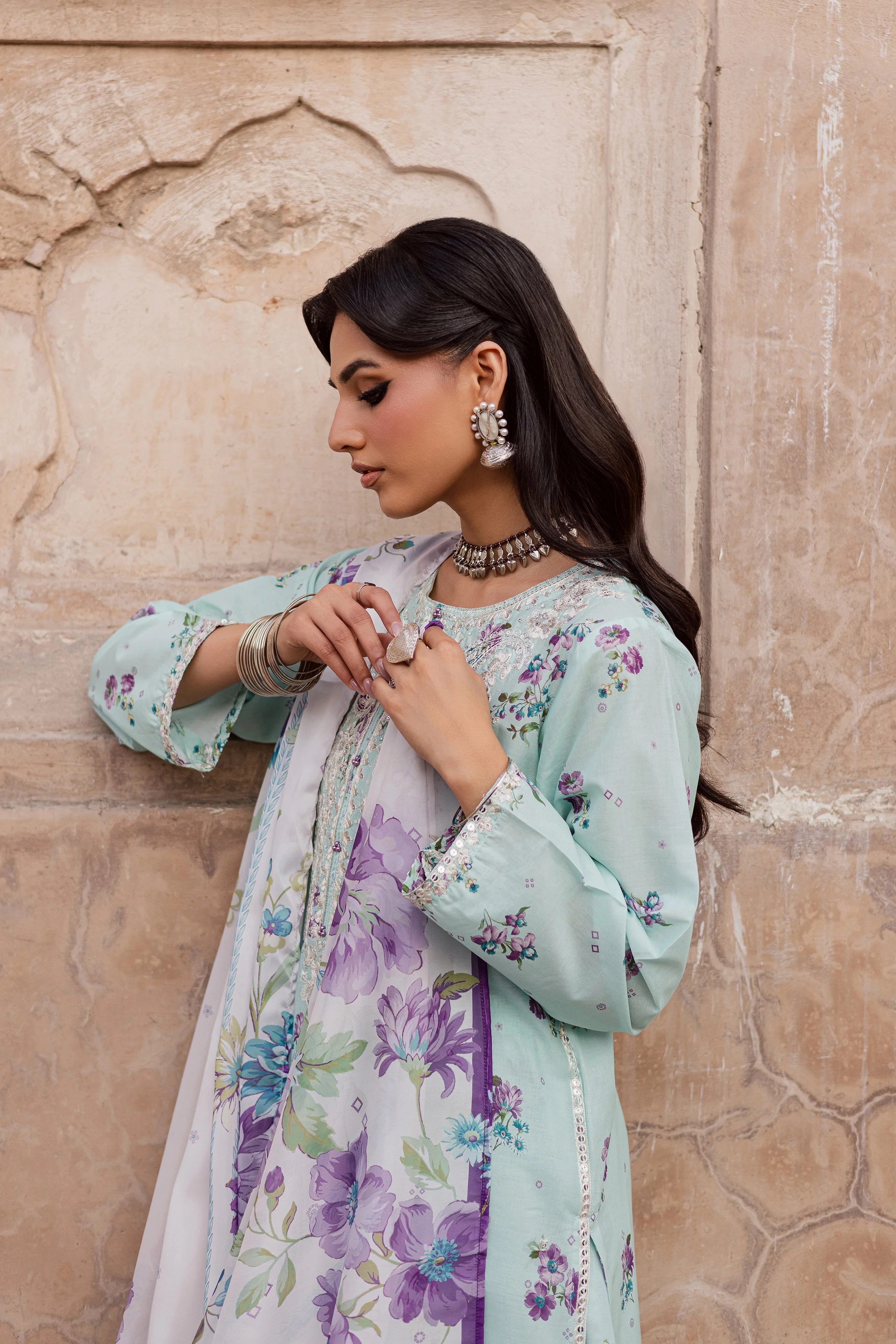 Morticia 3Pc - Festive Eid Prints - Image 8