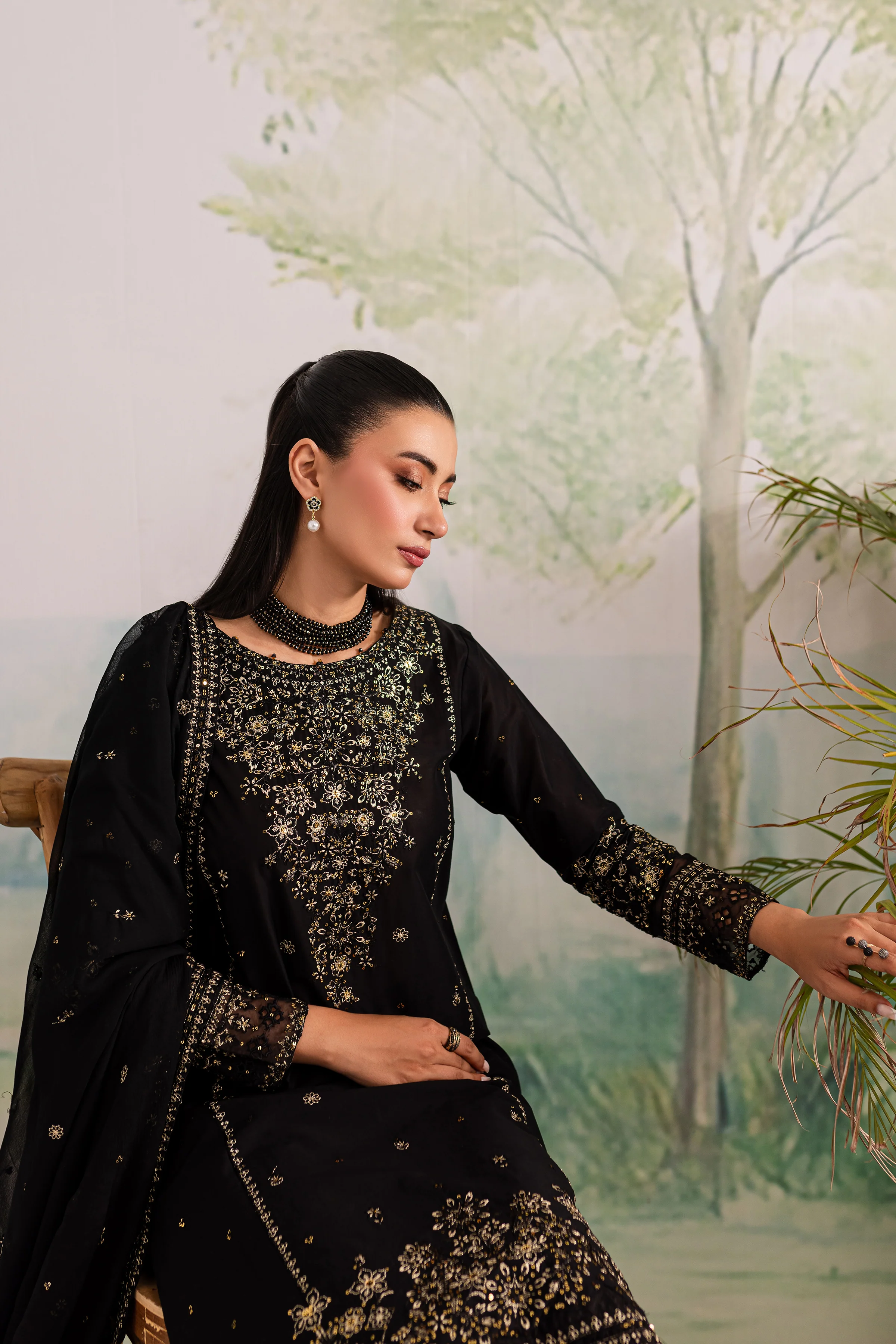 Navya 3Pc - Embroidered Lawn Dress - Image 3