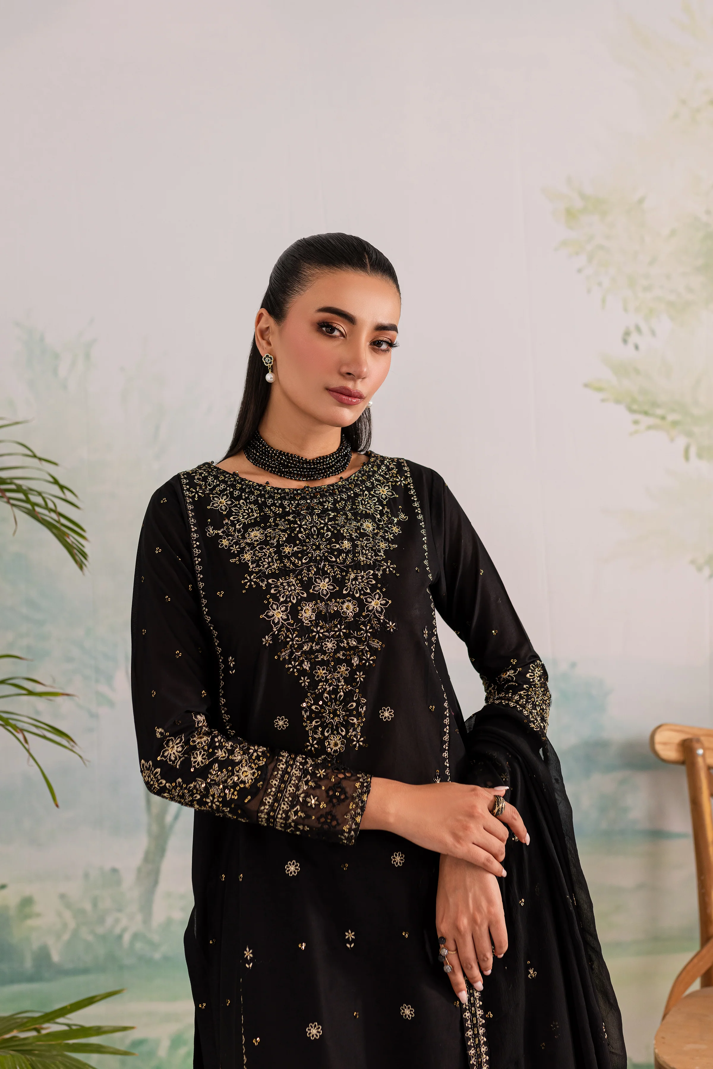 Navya 3Pc - Embroidered Lawn Dress - Image 9