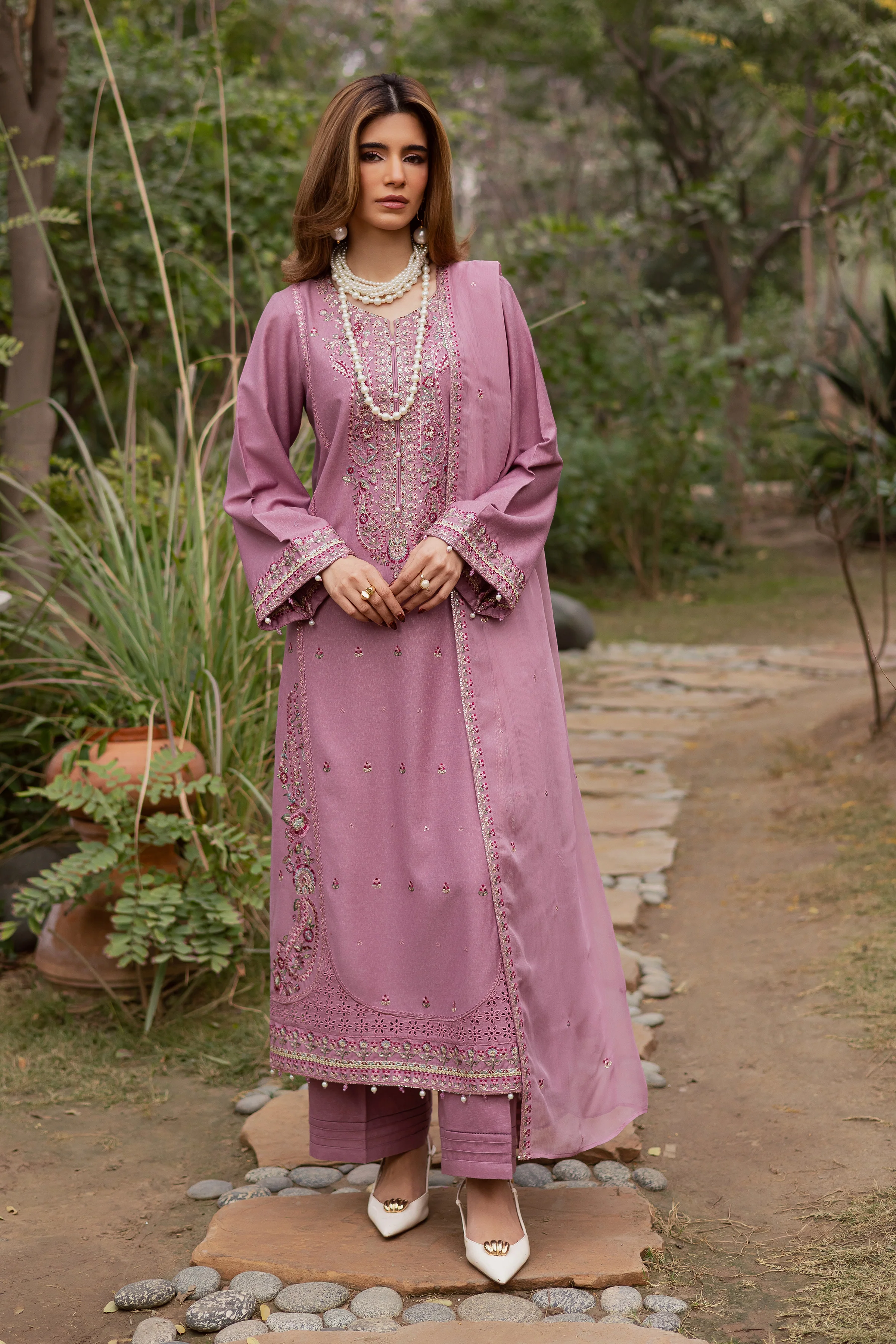 November 3Pc - Embroidered Festive Pret - Image 6