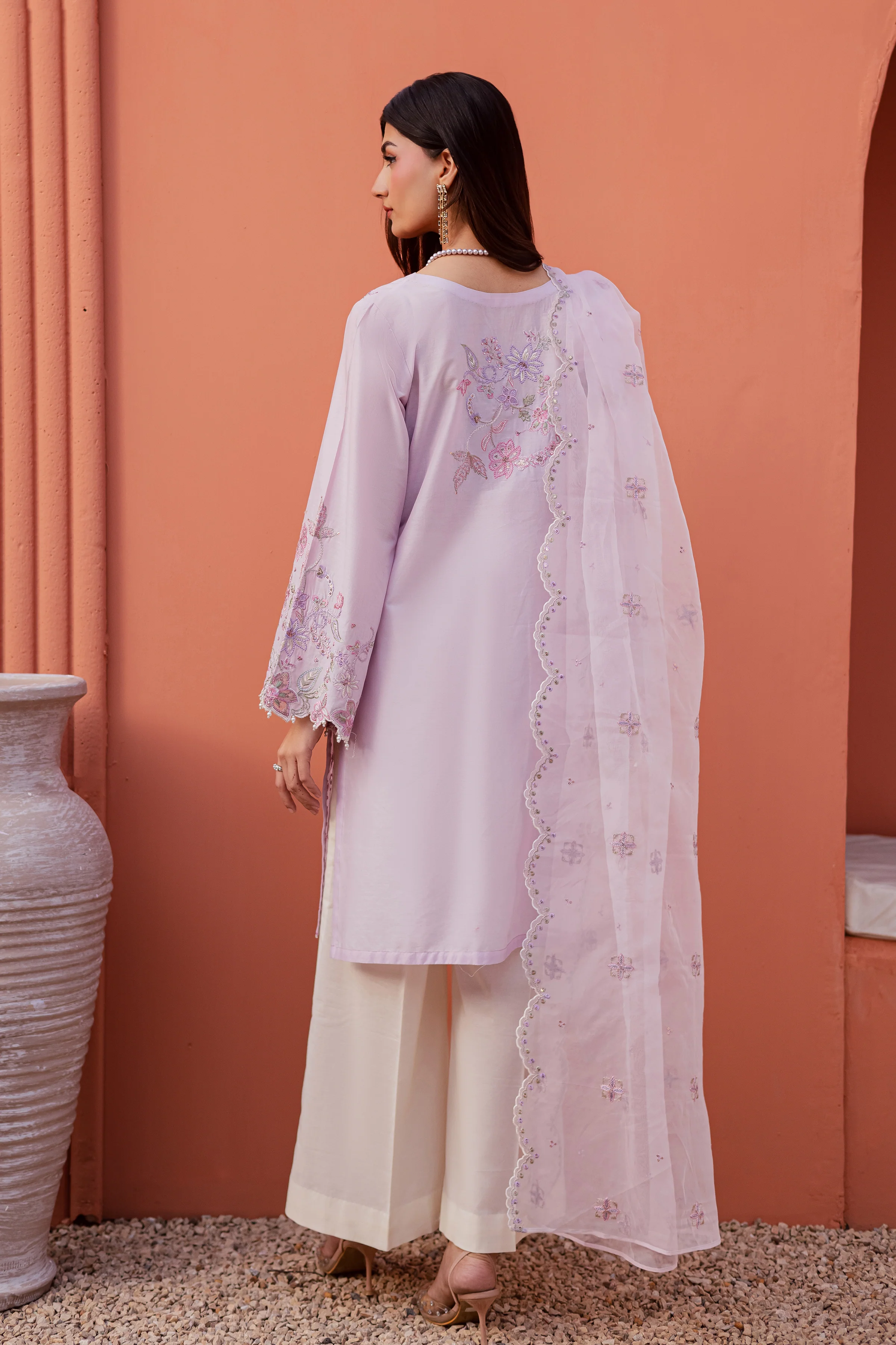 Nysa 3Pc - Festive Embroidered Lawn - Image 7