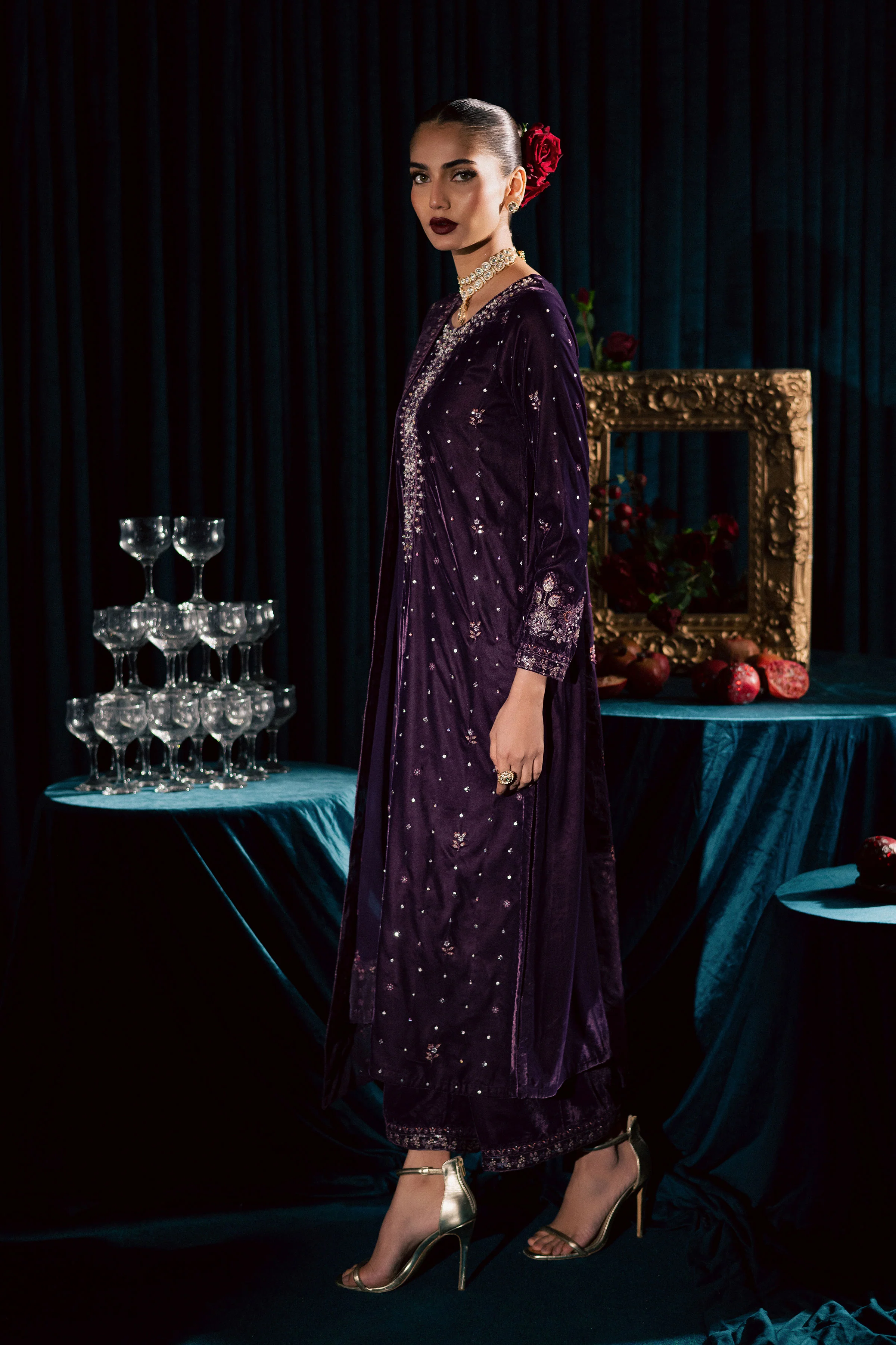 Odin 3Pc - Velvet Formal Dress - Image 4