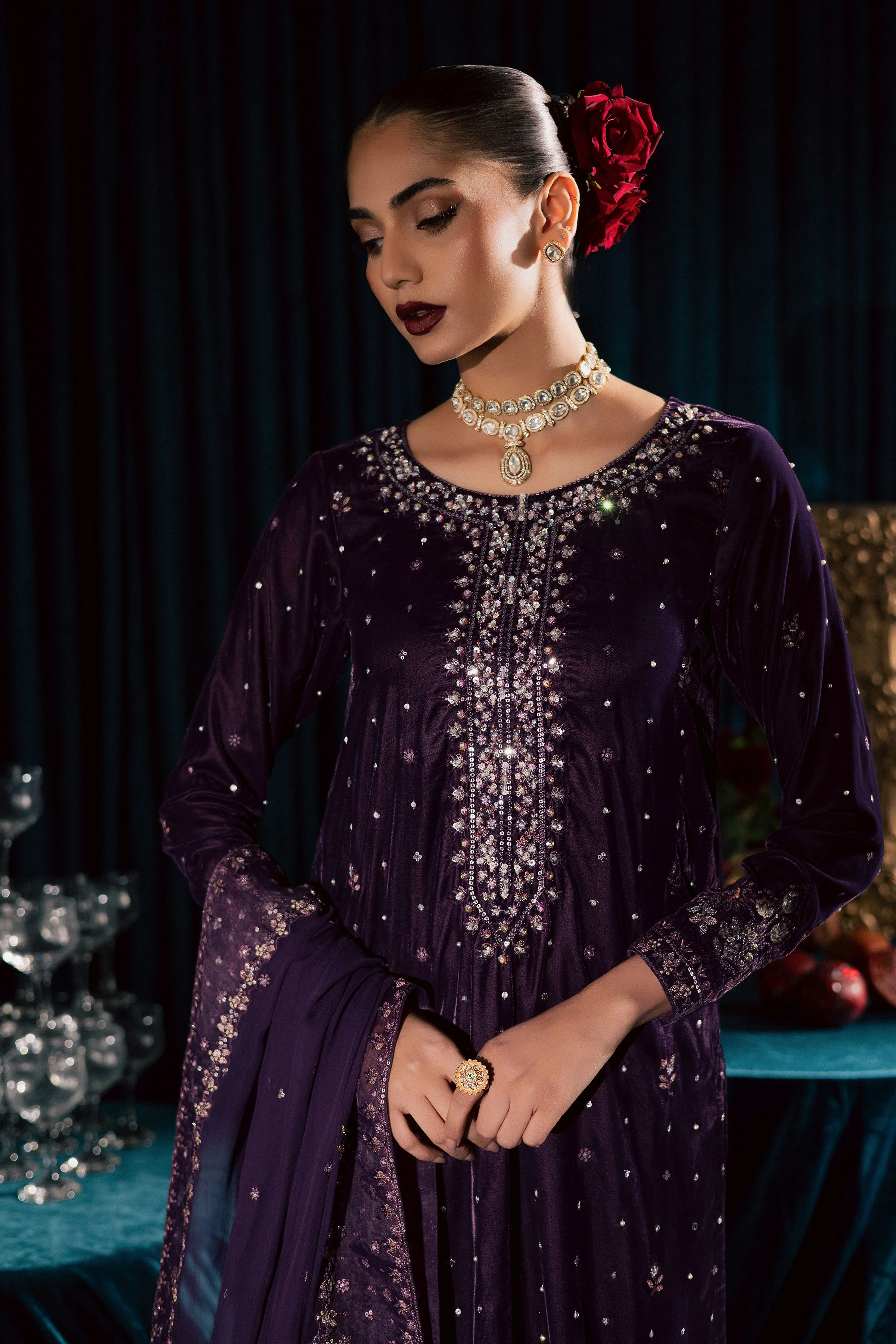 Odin 3Pc - Velvet Formal Dress - Image 8