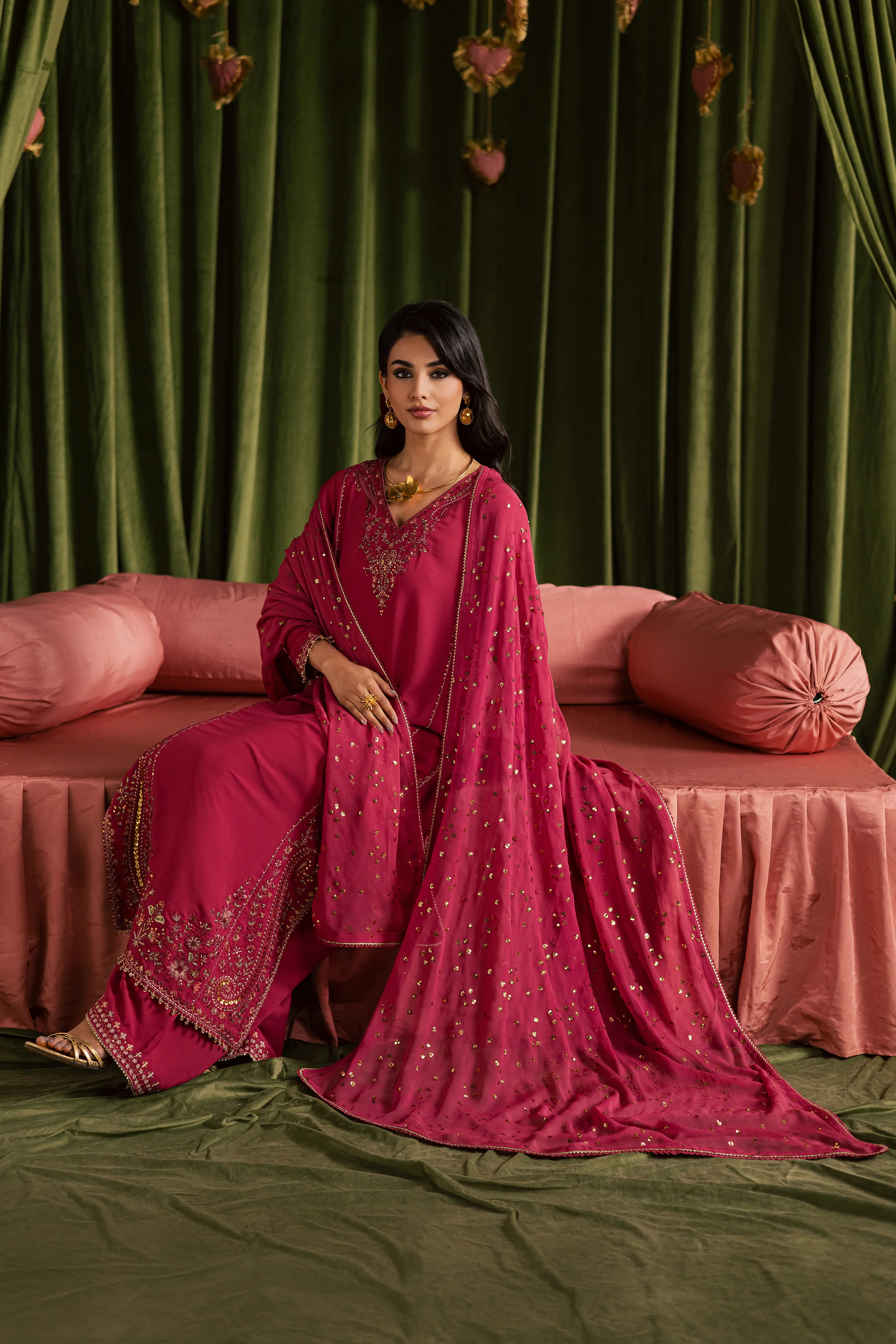 Pink Iris 3Pc - Festive Luxe Pret - Image 4