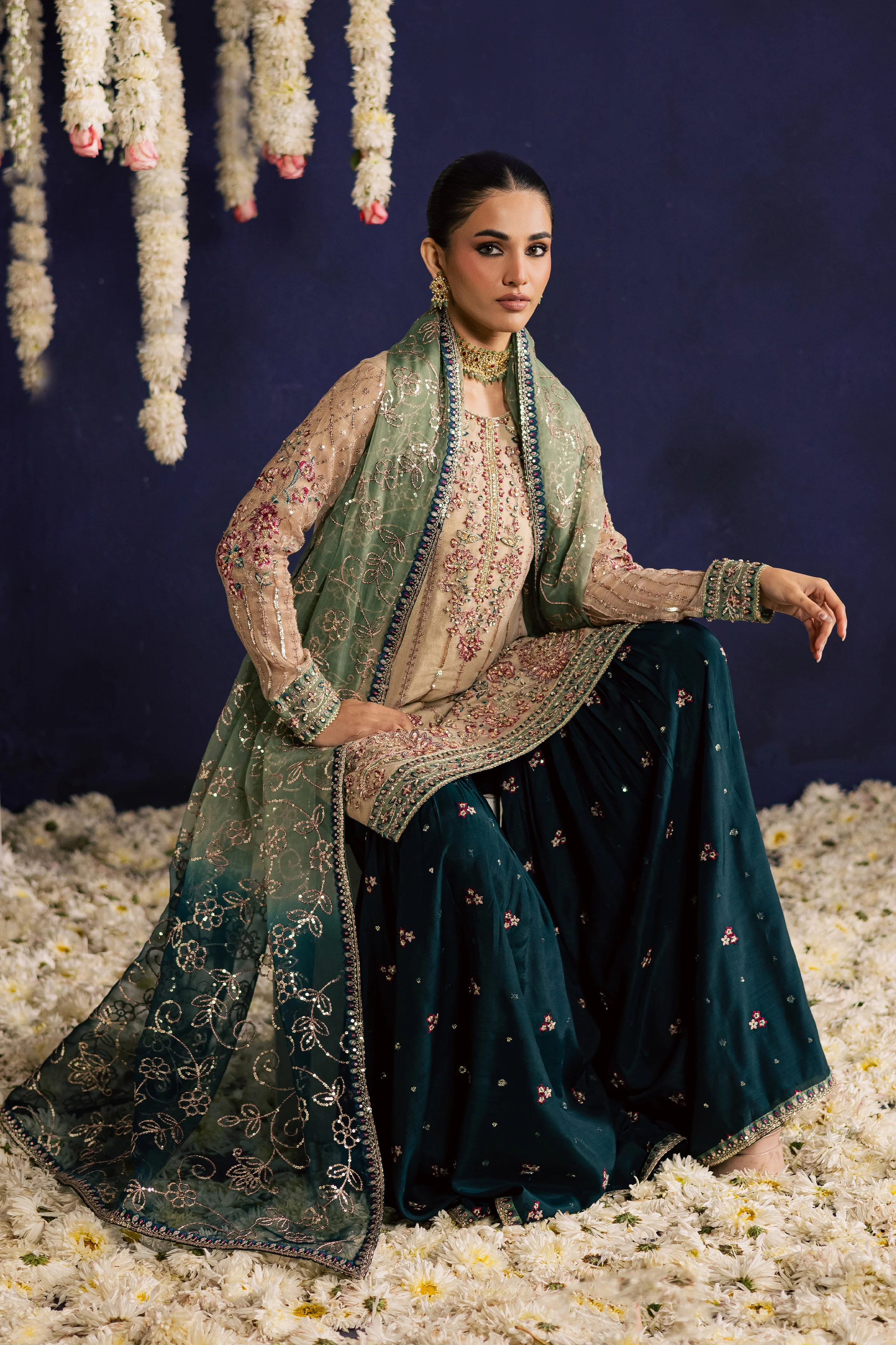 Rangeen 3Pc - Wedding Formal Dress - Image 6