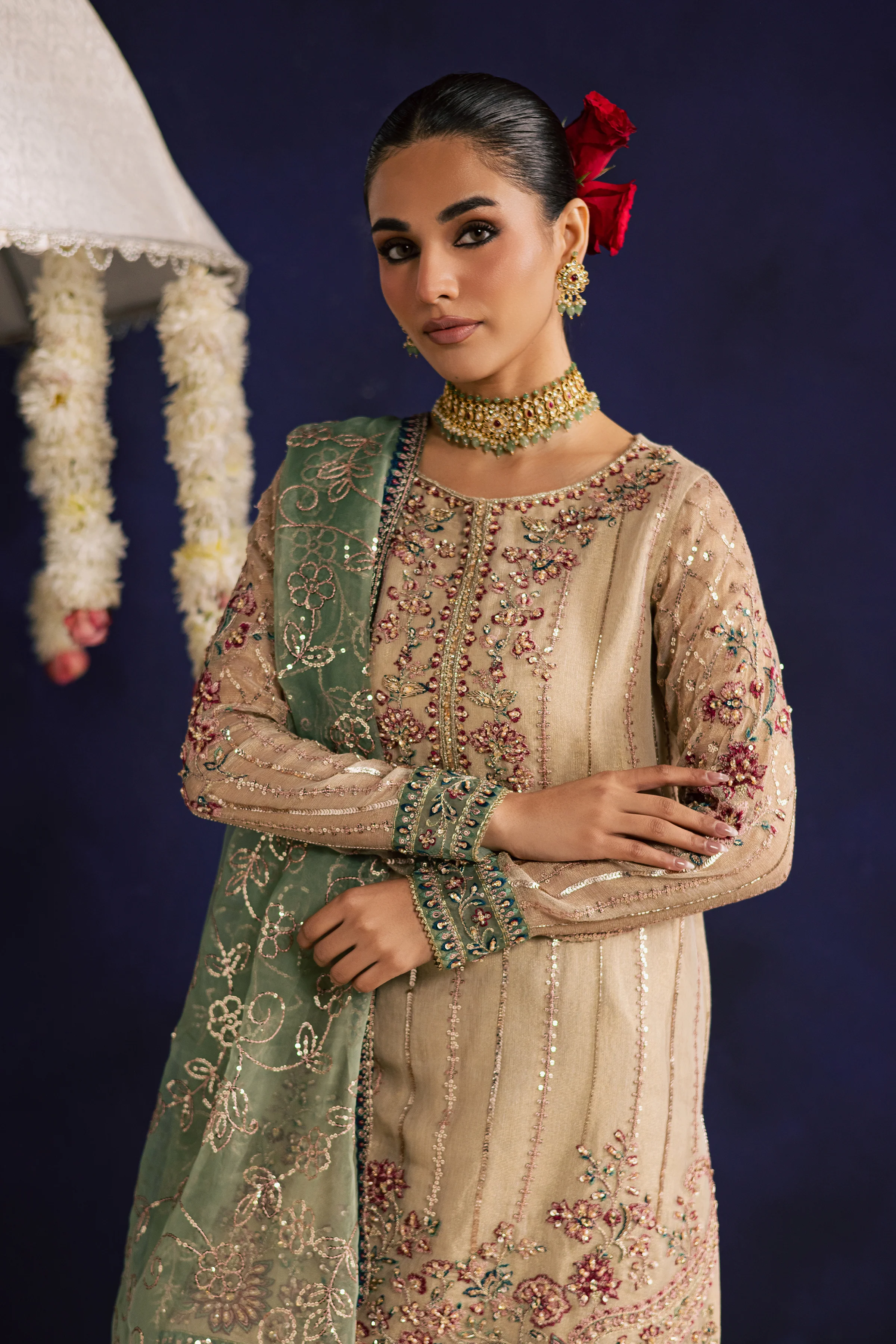 Rangeen 3Pc - Wedding Formal Dress - Image 8