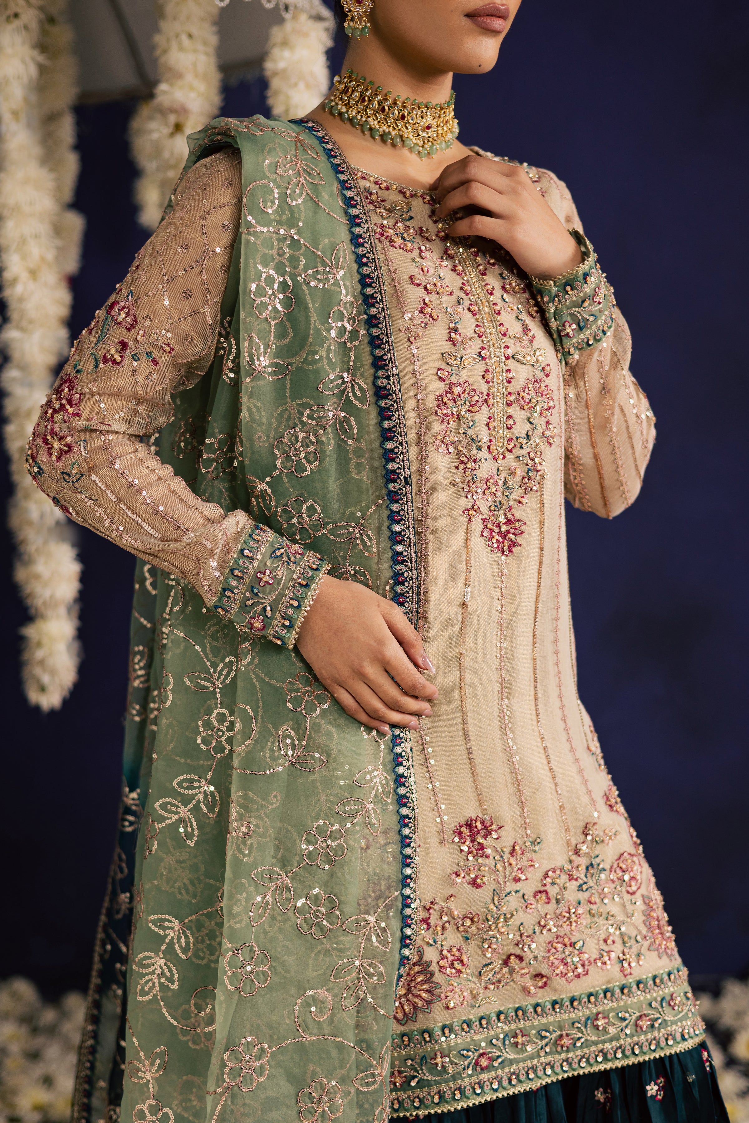 Rangeen 3Pc - Wedding Formal Dress - Image 9