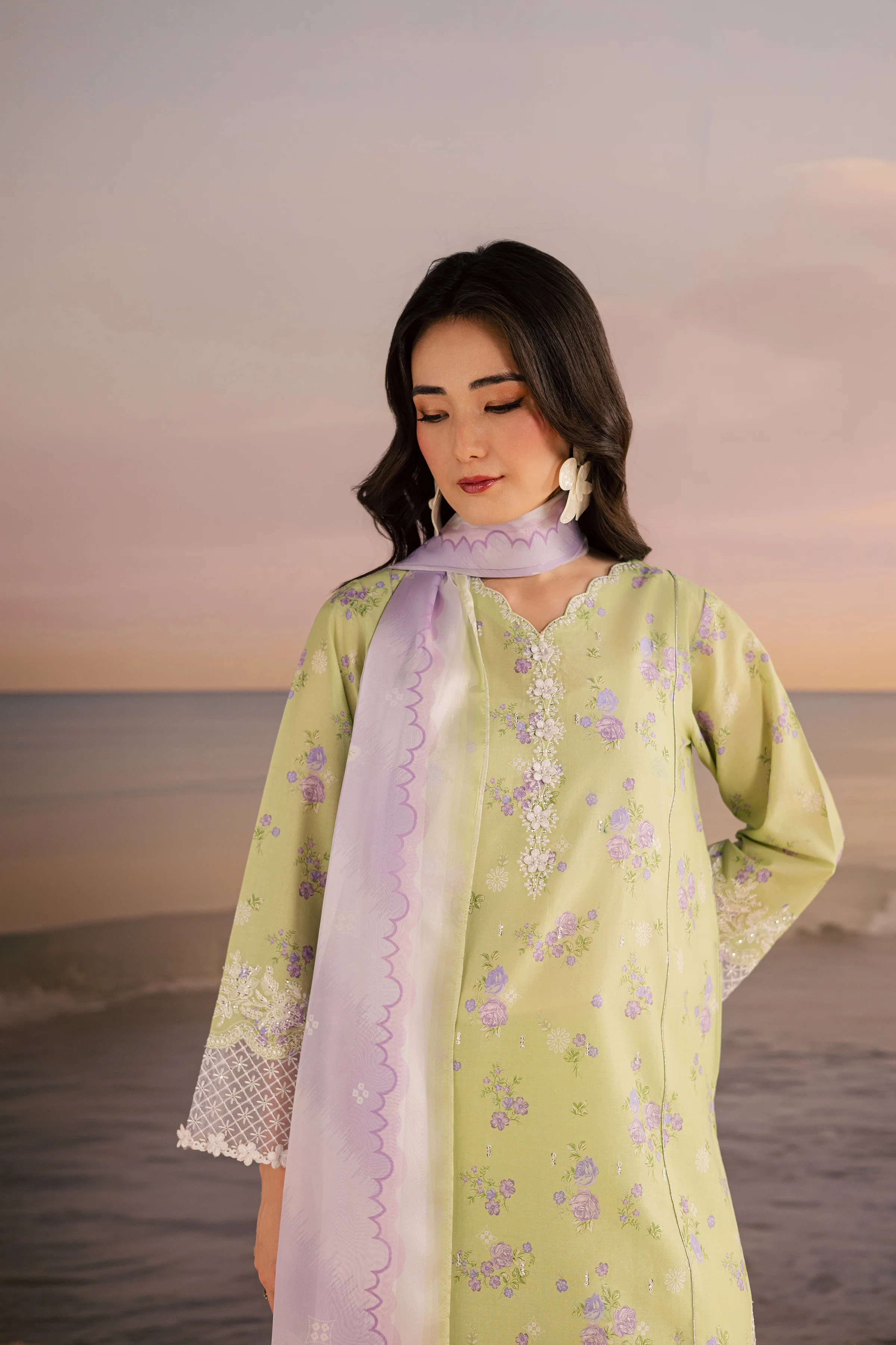 Rasp 3Pc - Printed Lawn Dress - Image 4