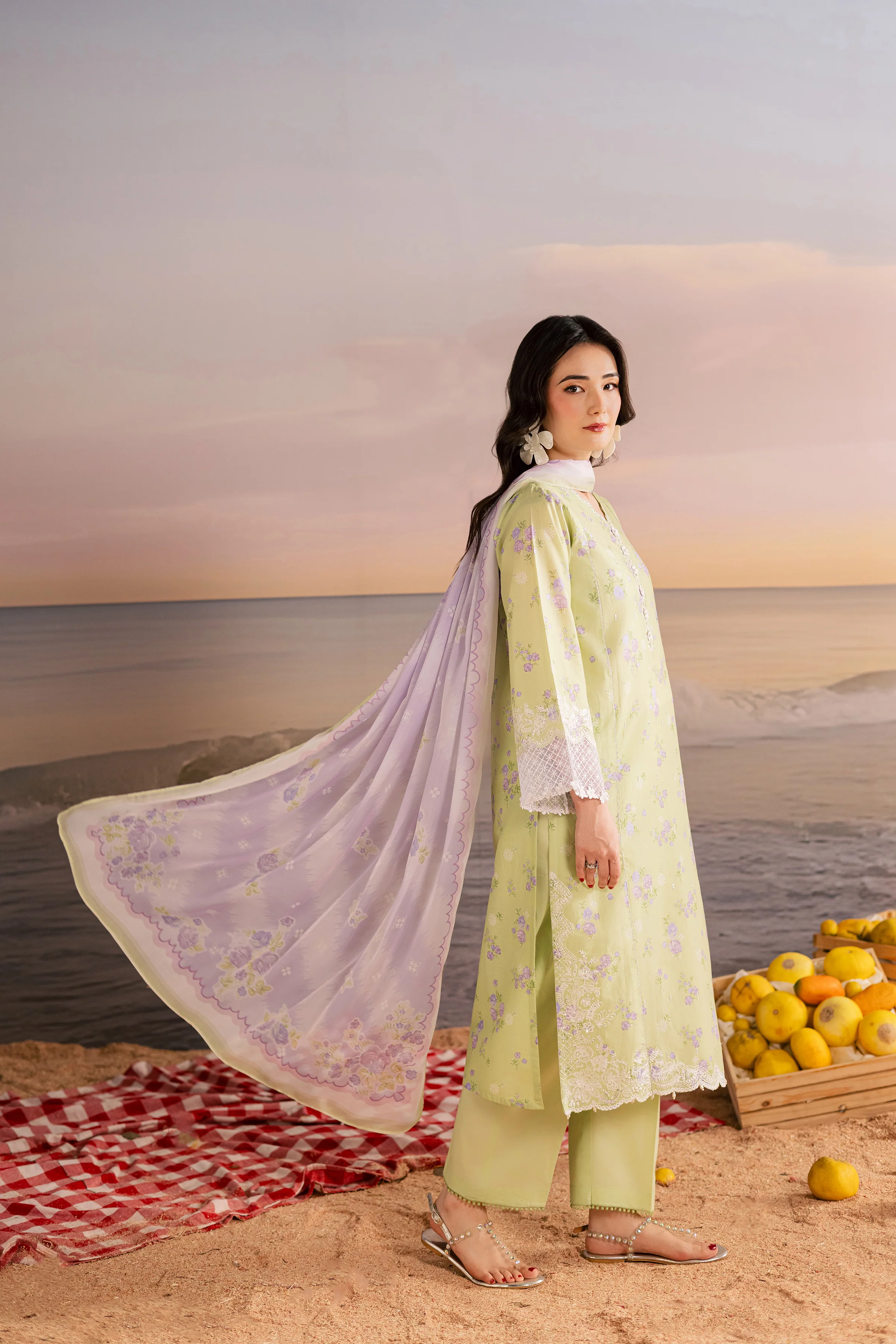 Rasp 3Pc - Printed Lawn Dress - Image 5
