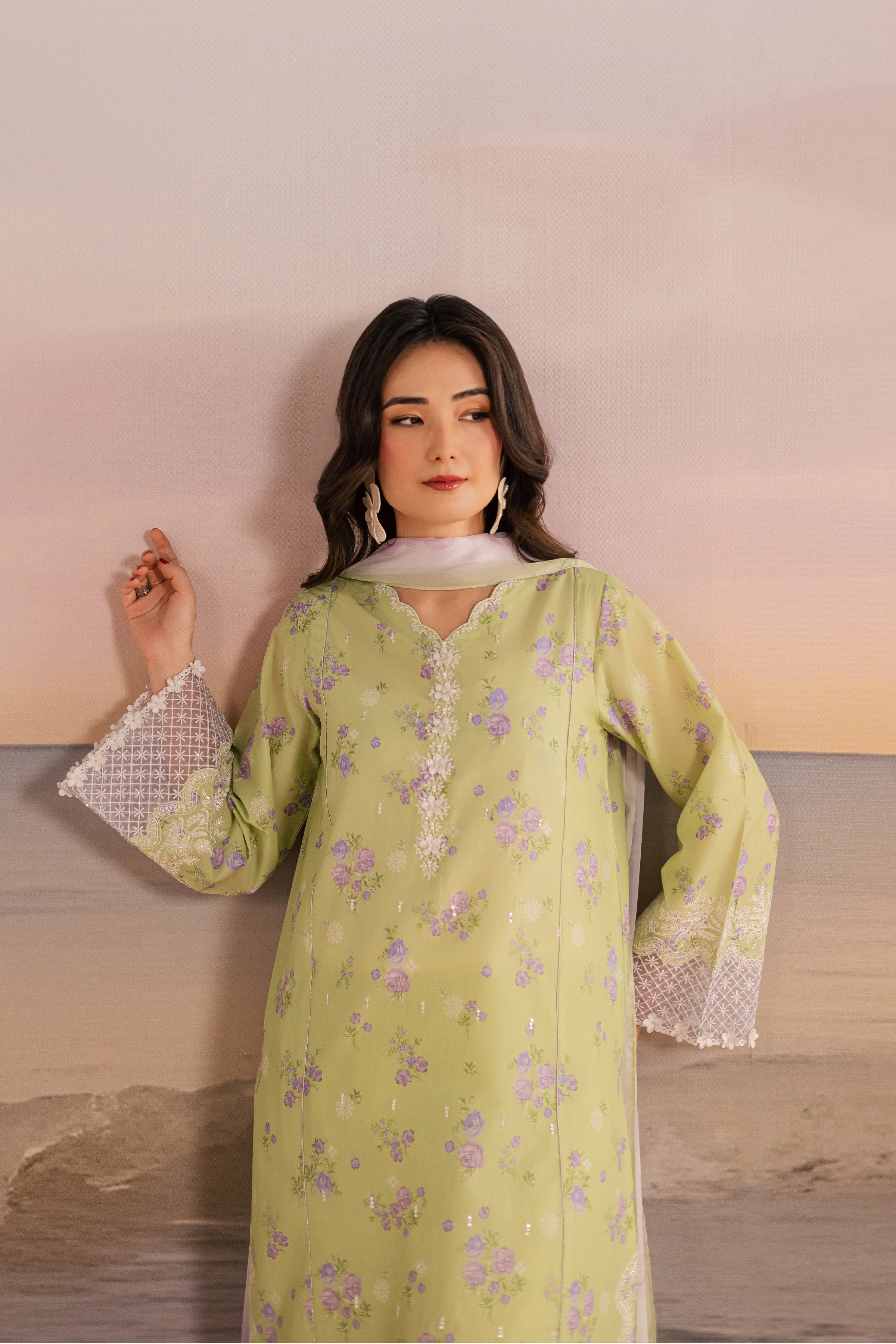 Rasp 3Pc - Printed Lawn Dress - Image 7
