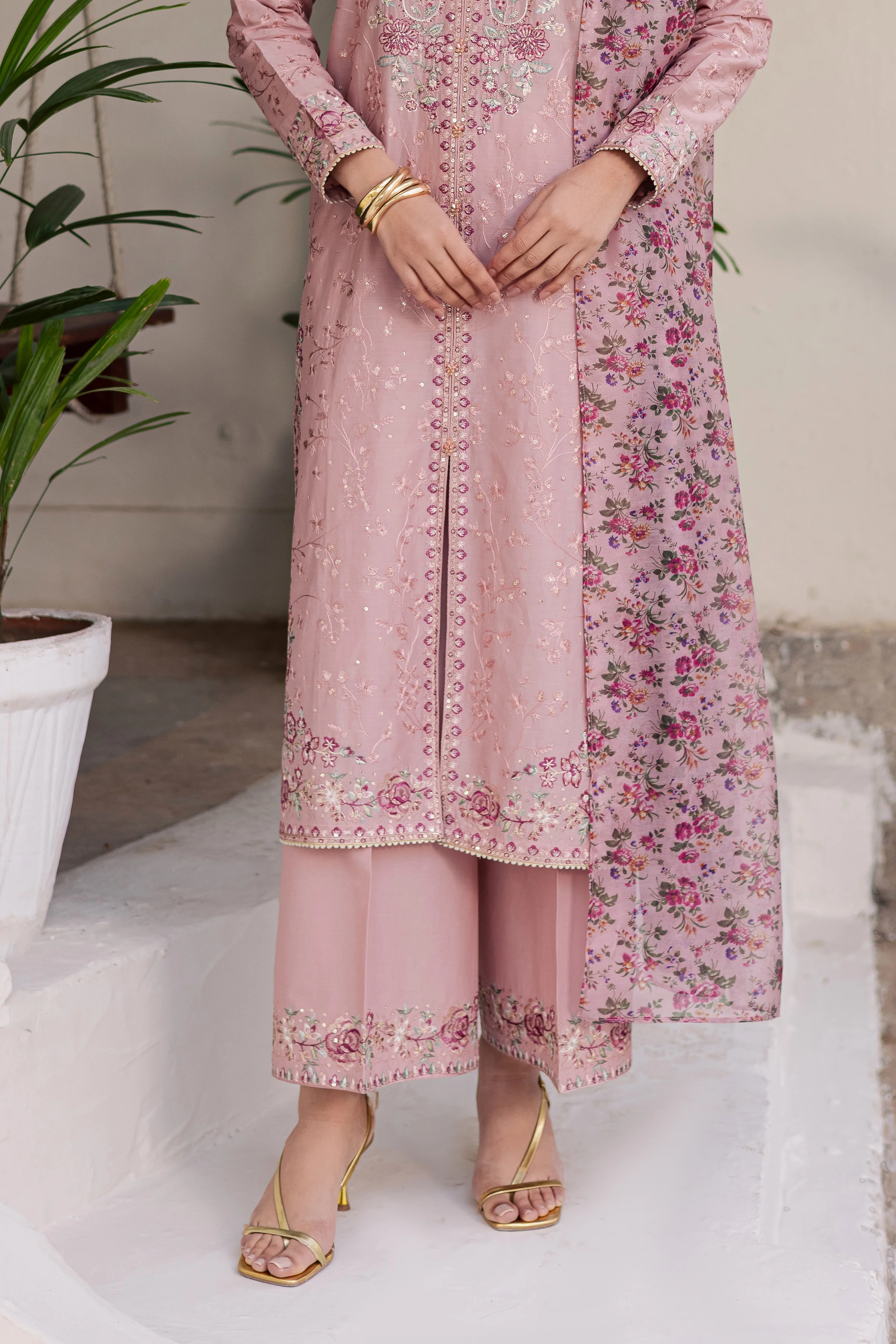 Rimi 3Pc - Festive Embroidered Lawn - Image 6