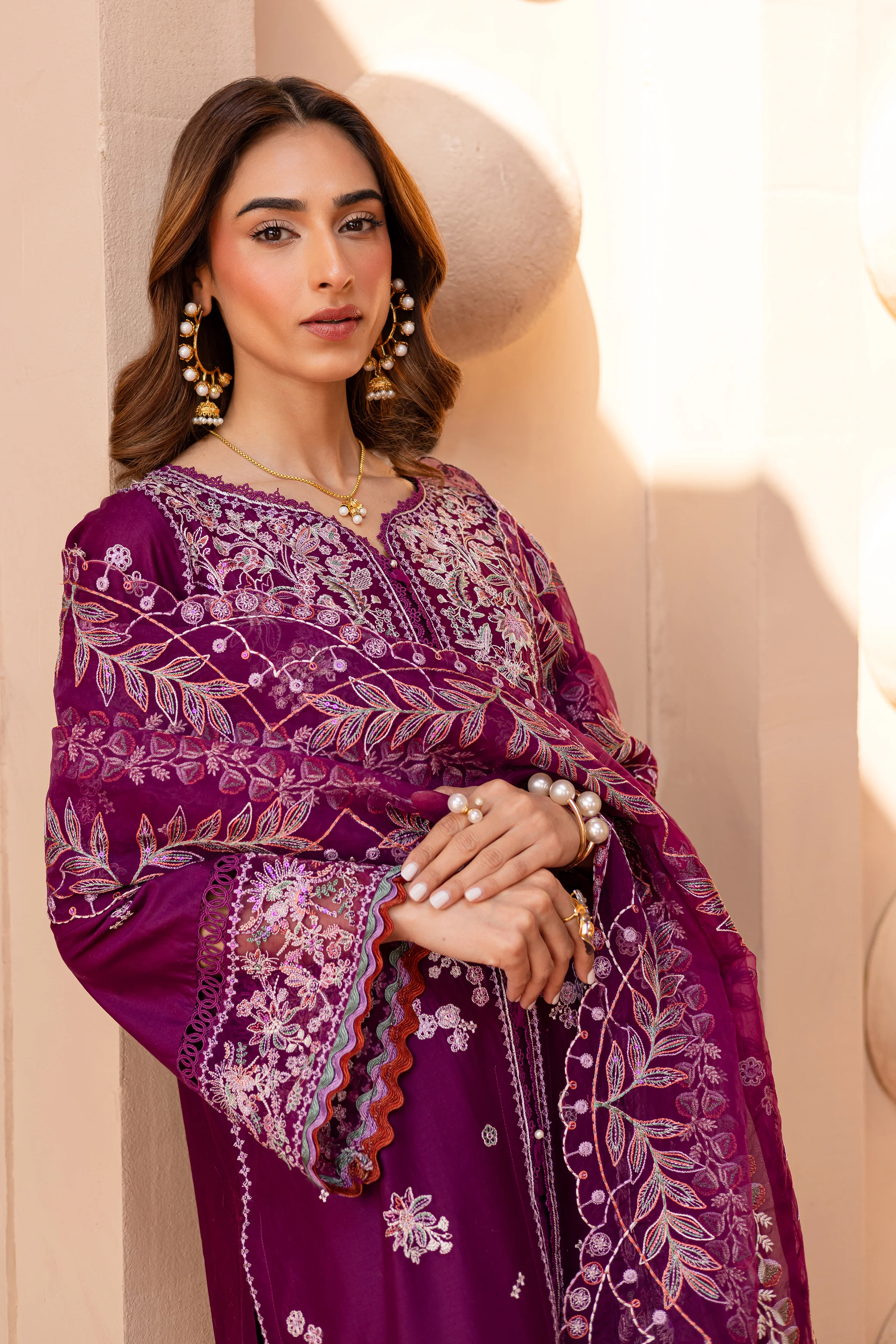 Roop 3Pc - Embroidered Luxe Pret - Image 5