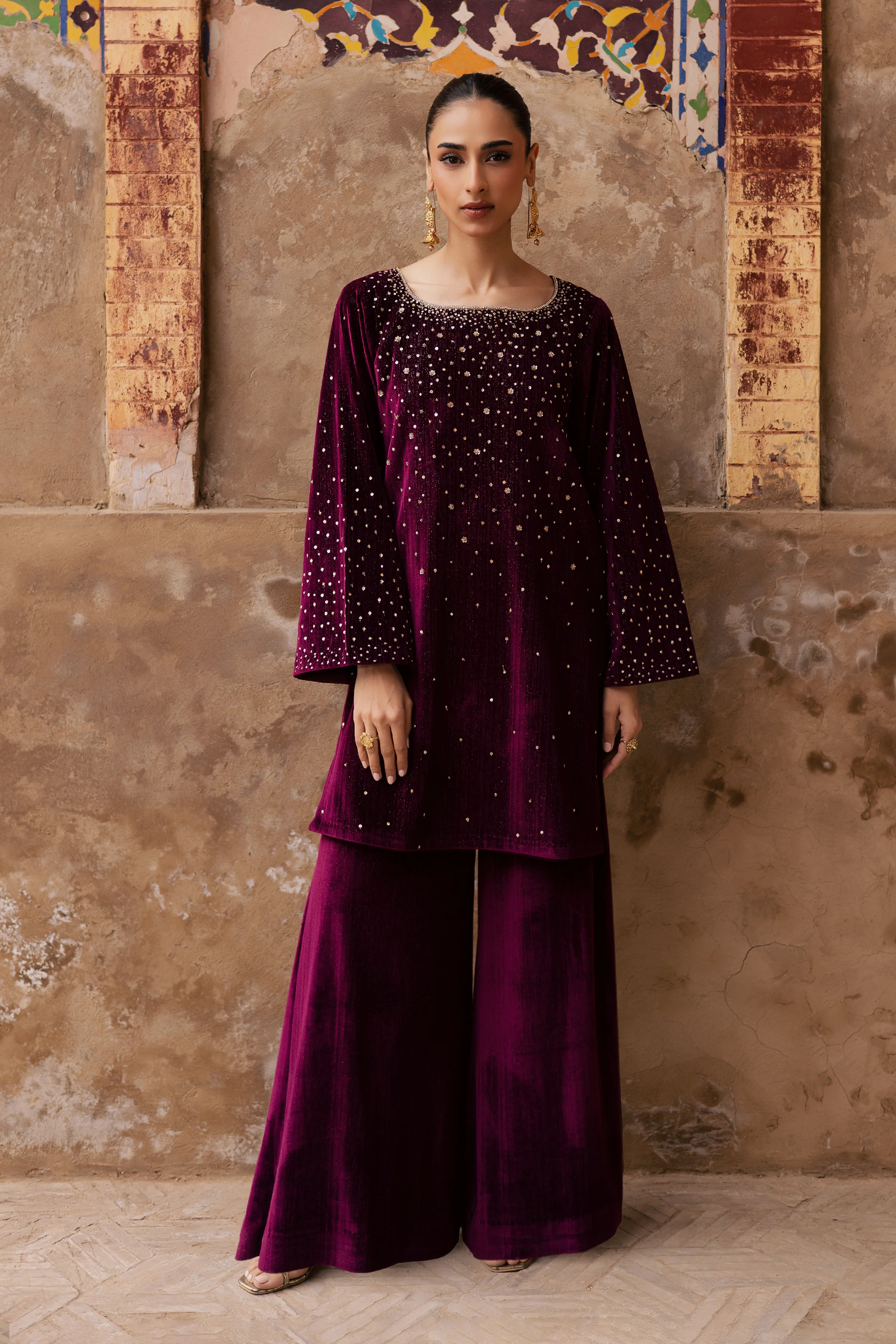 Rosa 2Pc - Velvet Formal Dress - Image 4