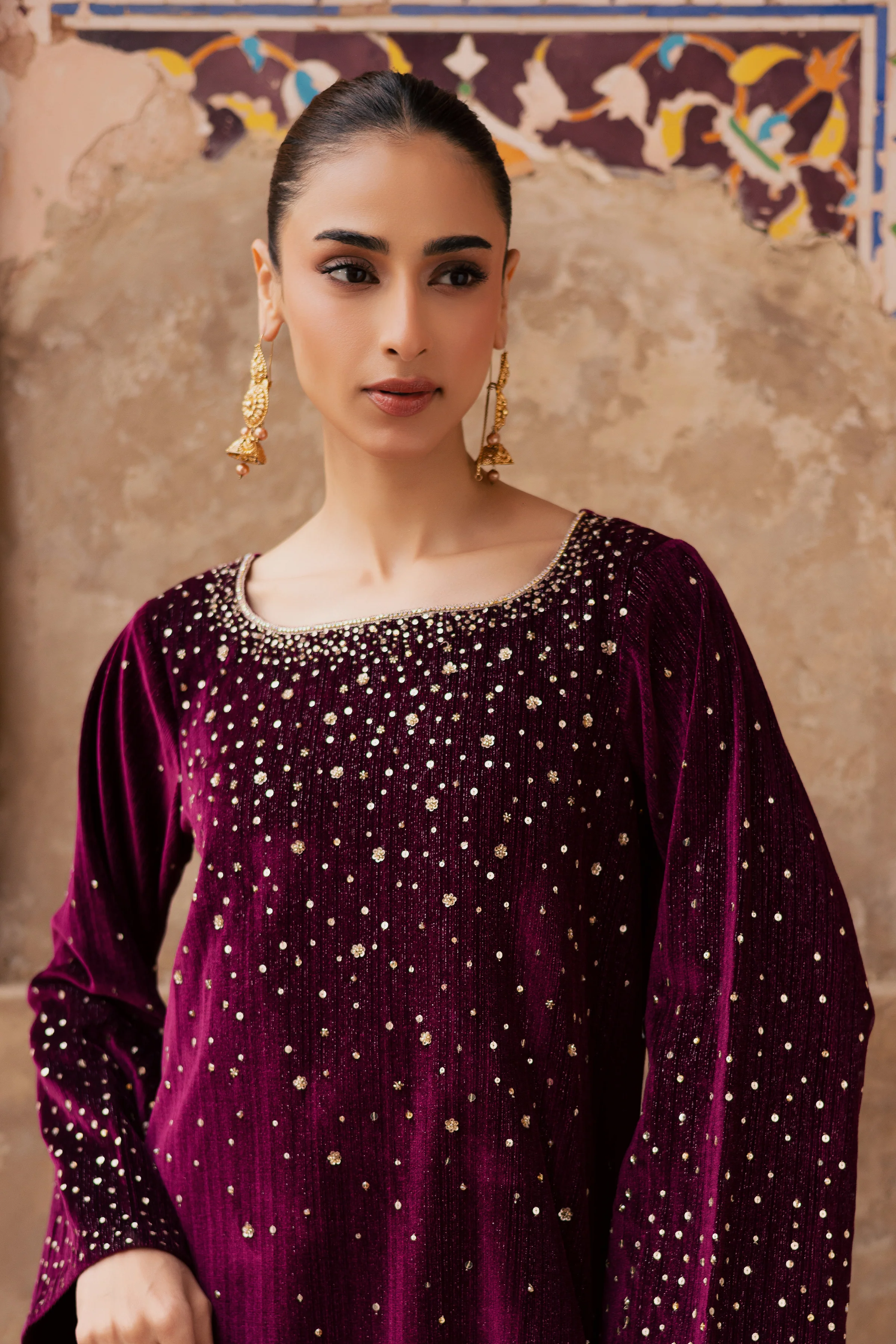 Rosa 2Pc - Velvet Formal Dress - Image 5