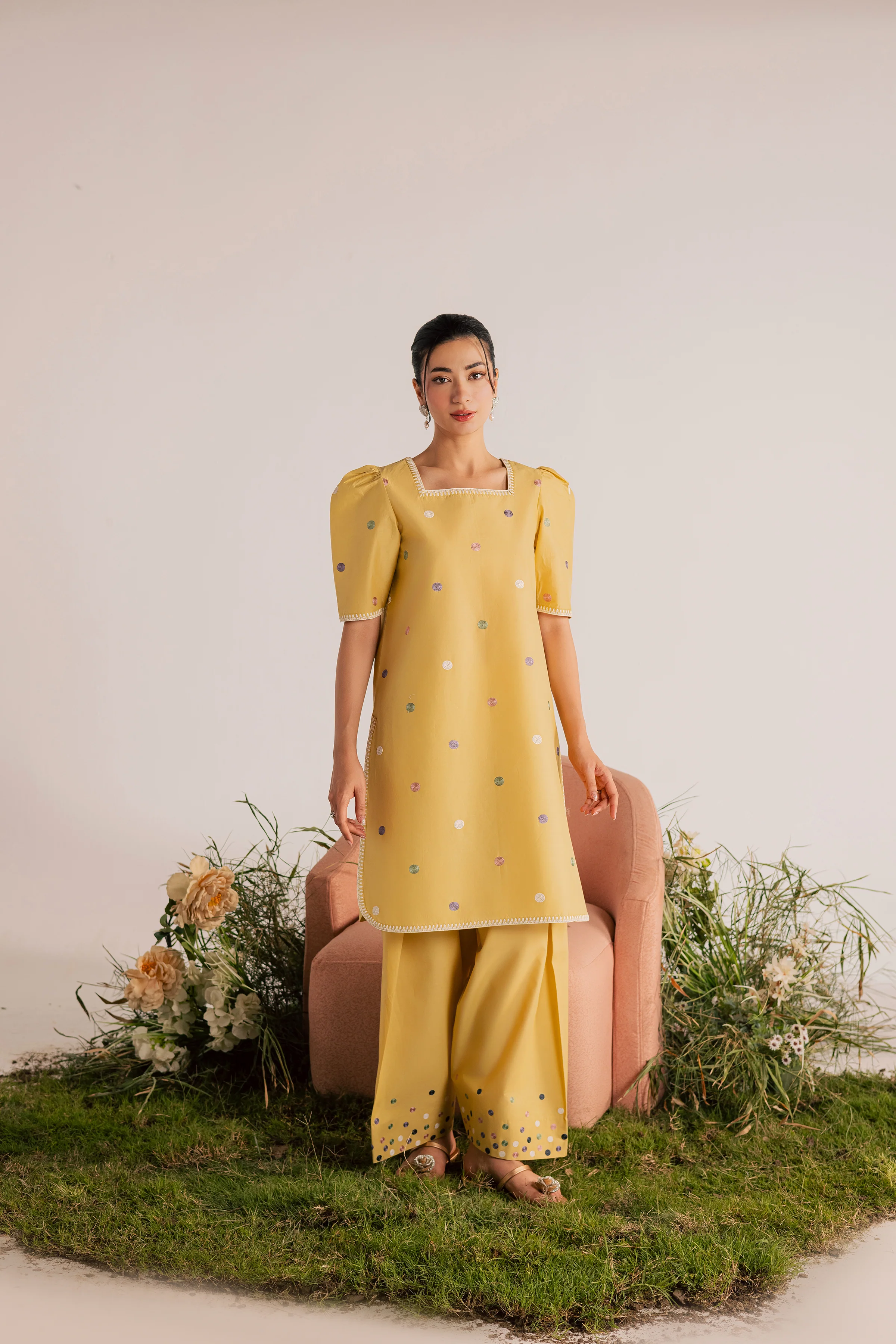 Sabz 2Pc - Embroidered Lawn Dress - Image 5