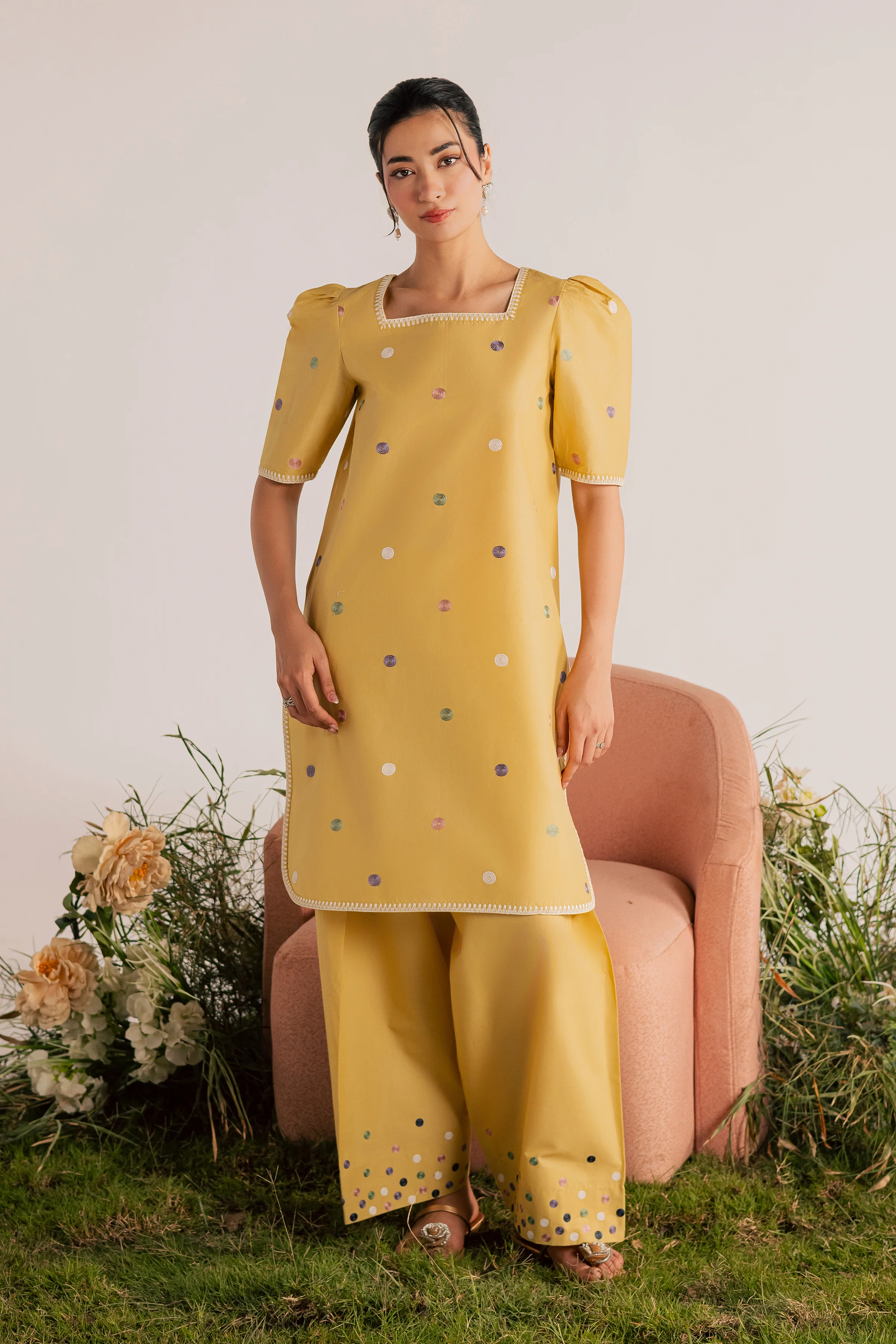 Sabz 2Pc - Embroidered Lawn Dress - Image 7