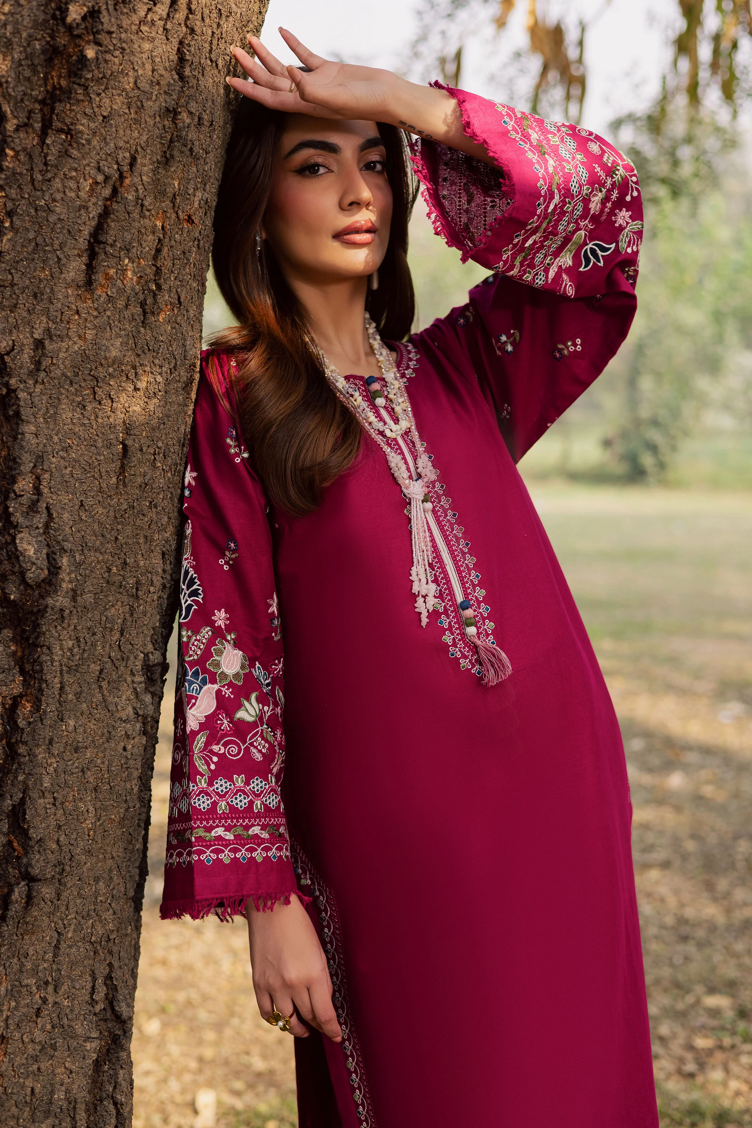 Sahara 2Pc - Embroidered Khaddar Dress - Image 2