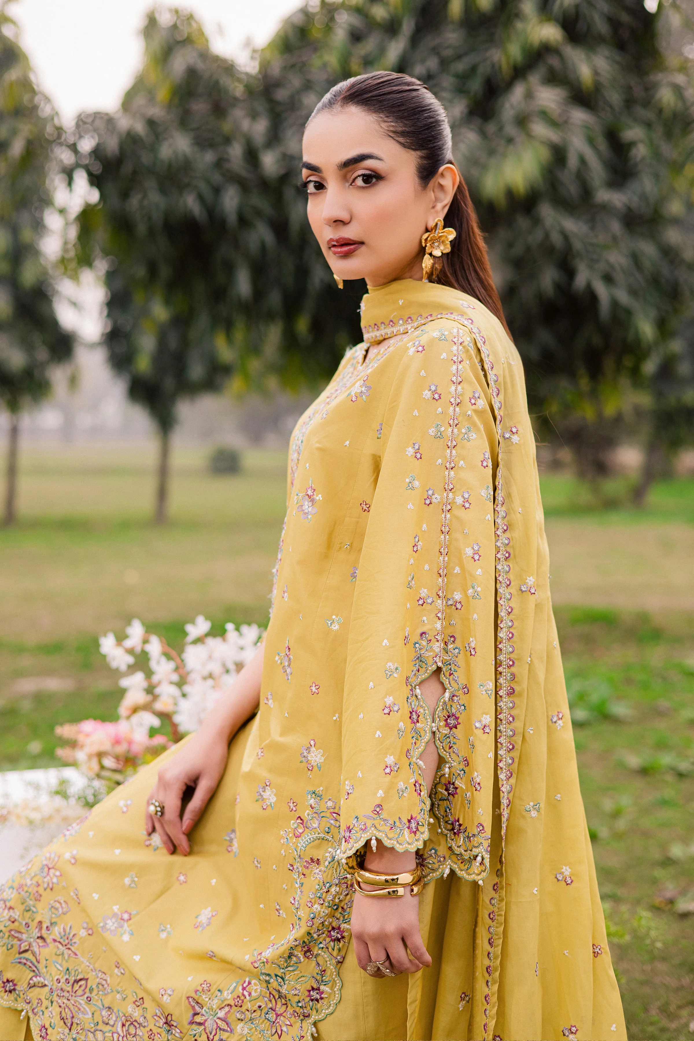 Salwah 3Pc - Festive Embroidered Lawn - Image 4
