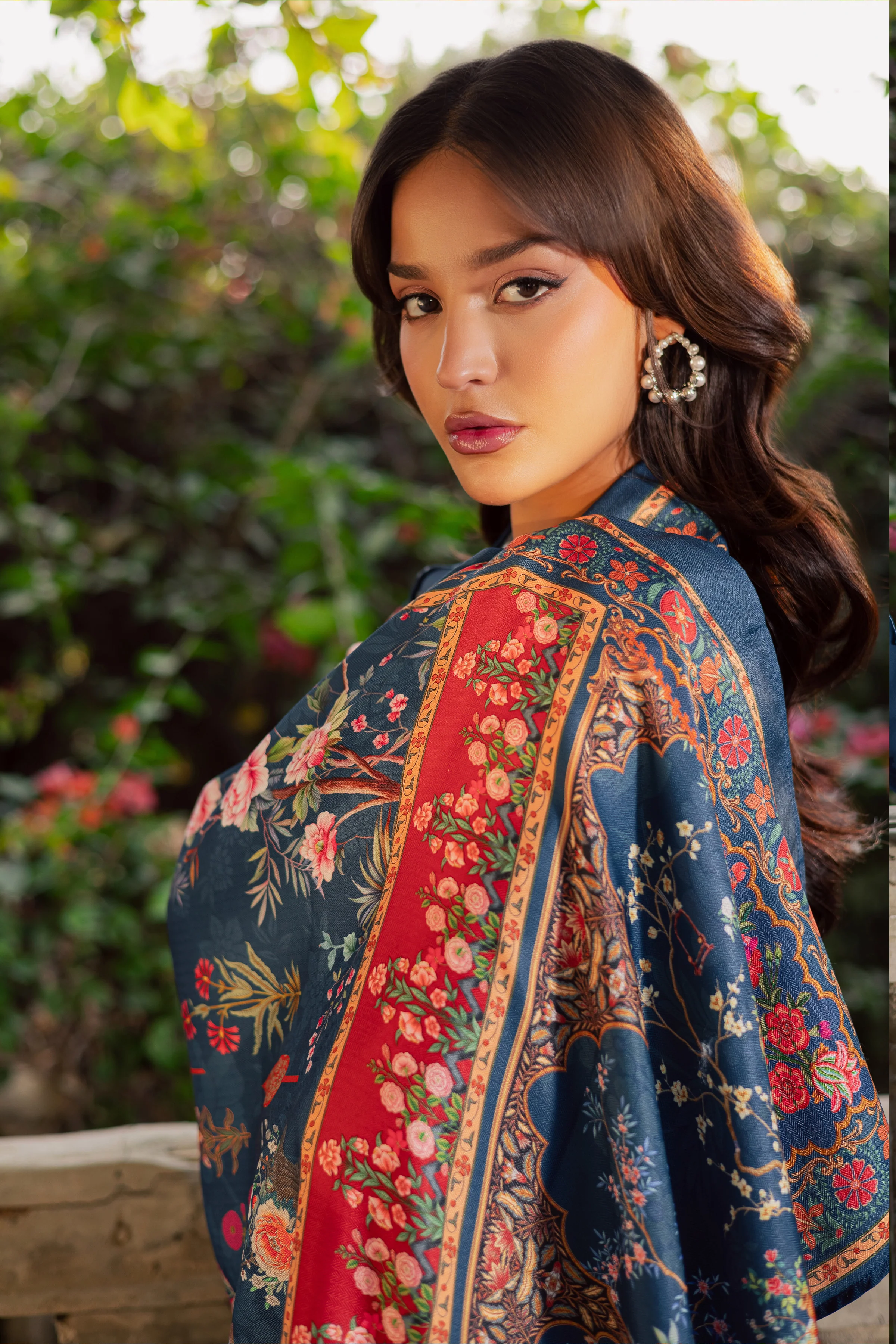 Sea Girl 3Pc - Embroidered Khaddar Dress - Image 7