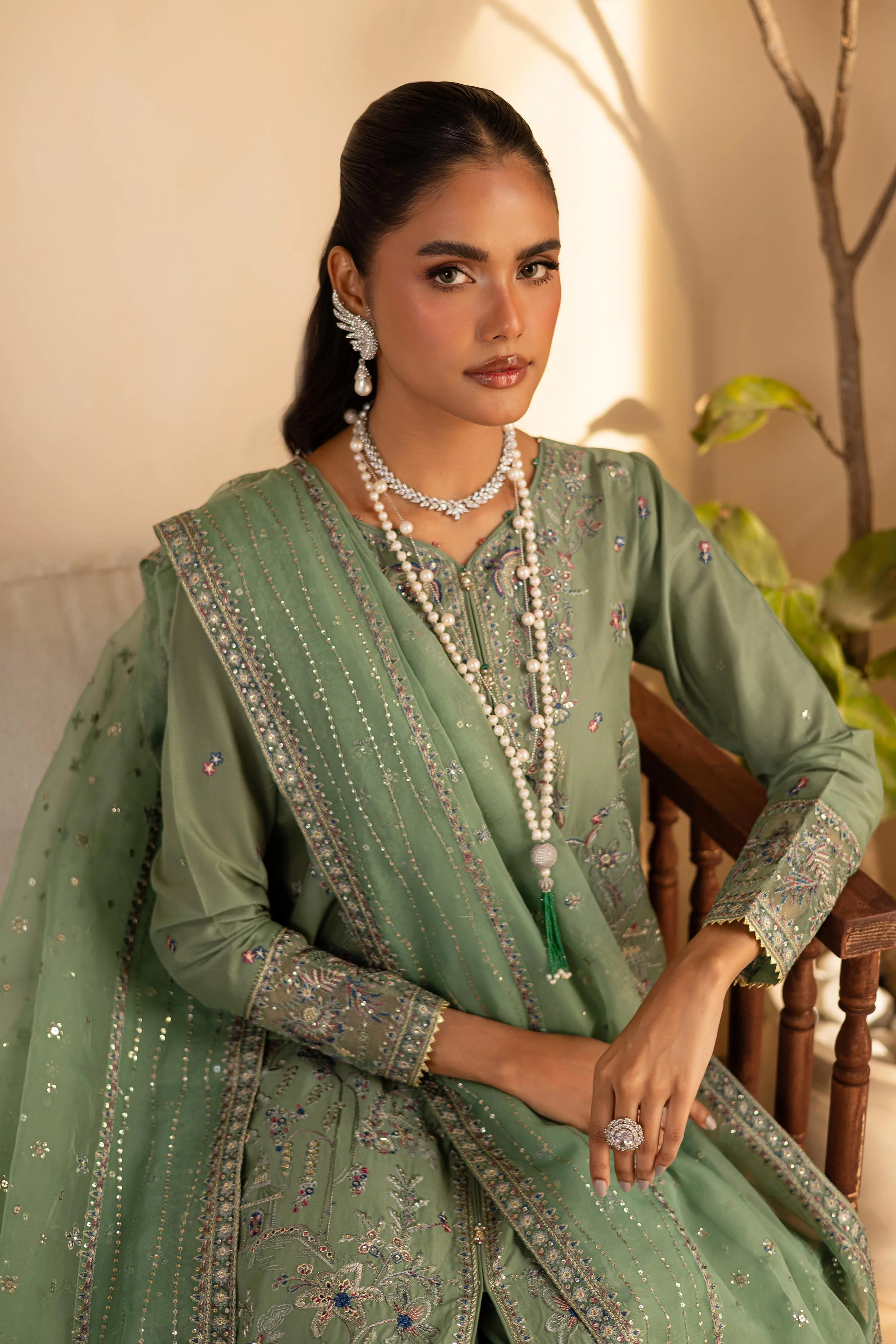 Seyan 3Pc - Embroidered Luxe PIMA - Image 3
