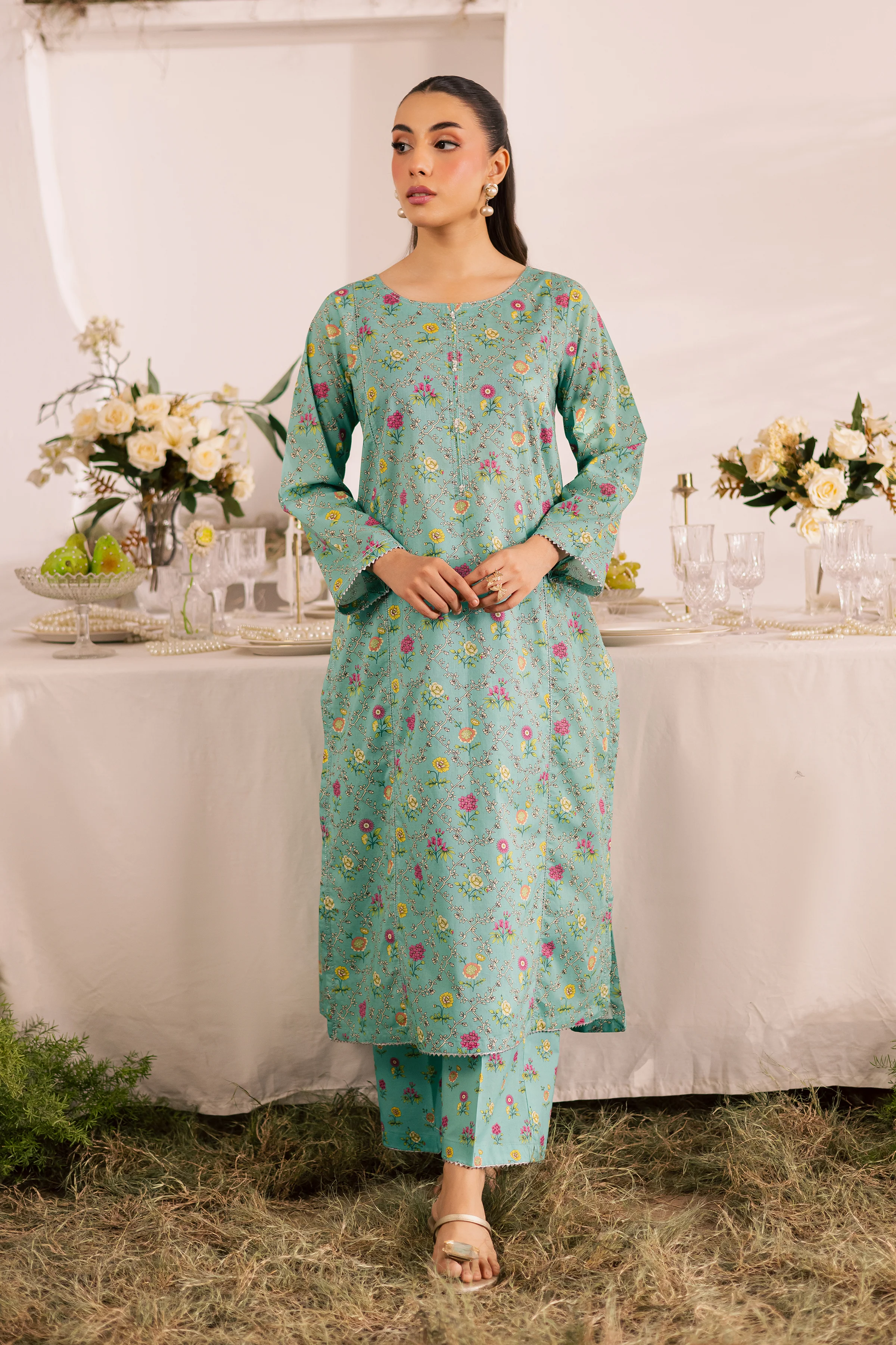 Ornate 2Pc - Printed Lawn Dress - Image 6