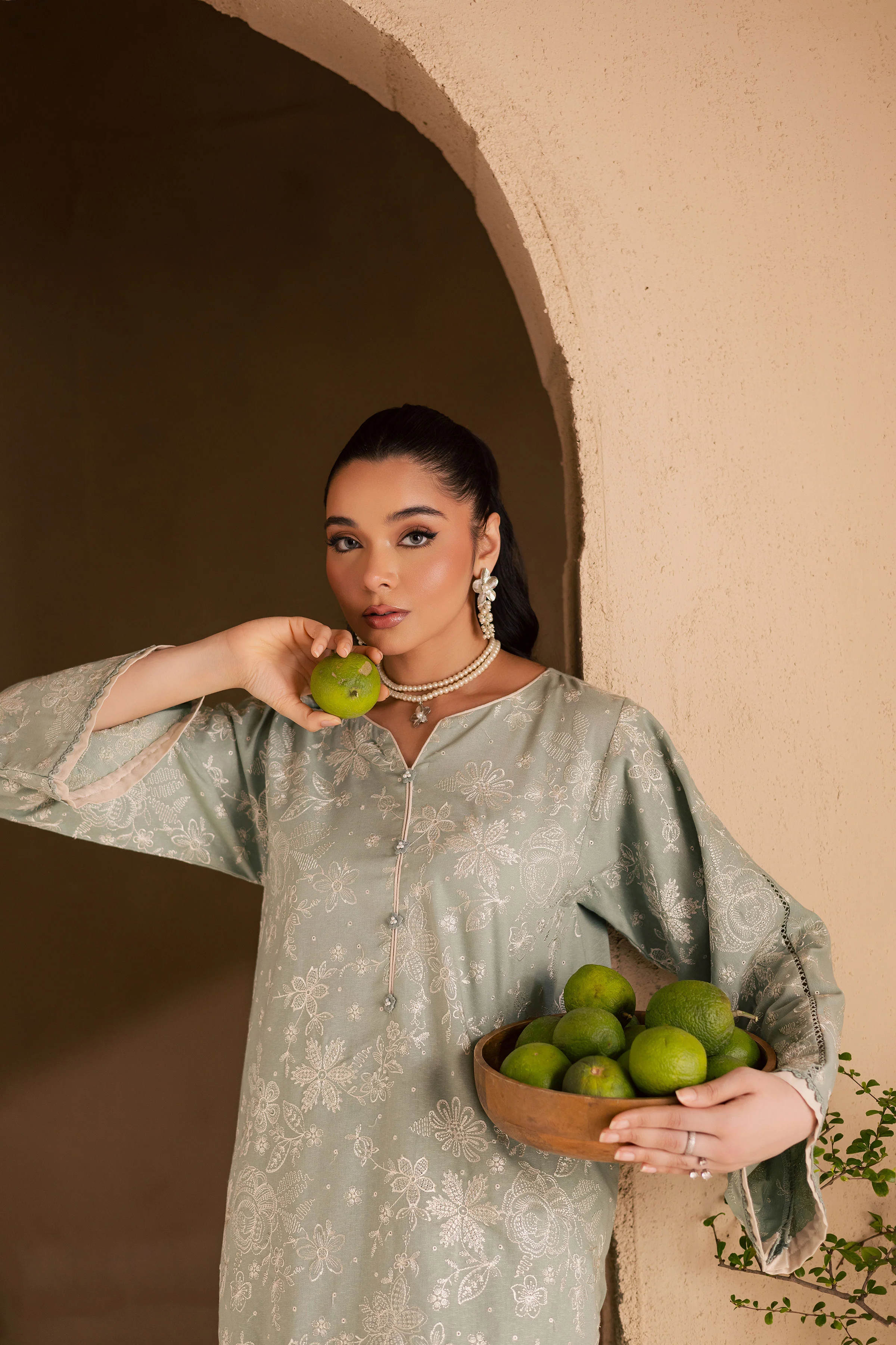 Snow Puff 2Pc - Embroidered Khaddar Dress - Image 5