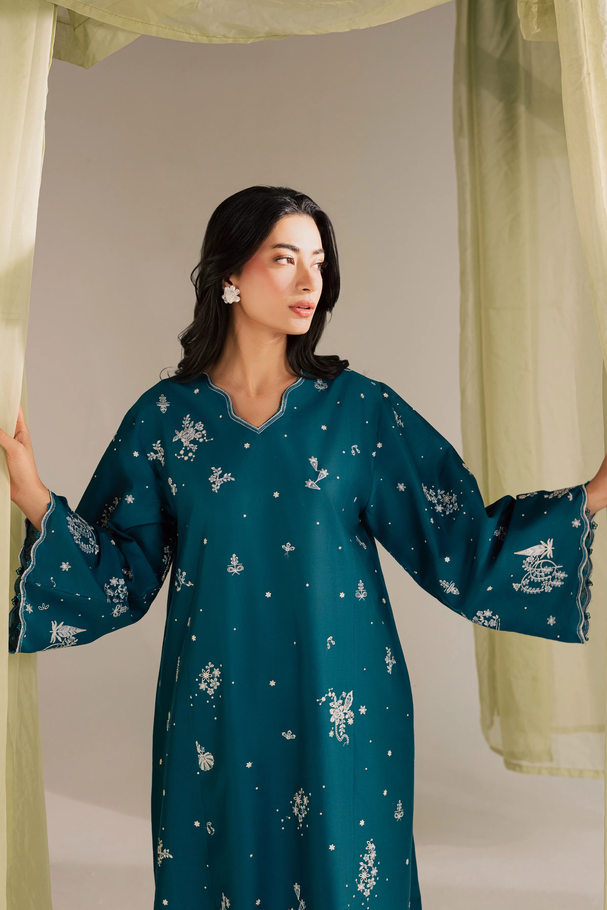 Sugar Sky 2Pc - Embroidered Lawn Dress - Image 3