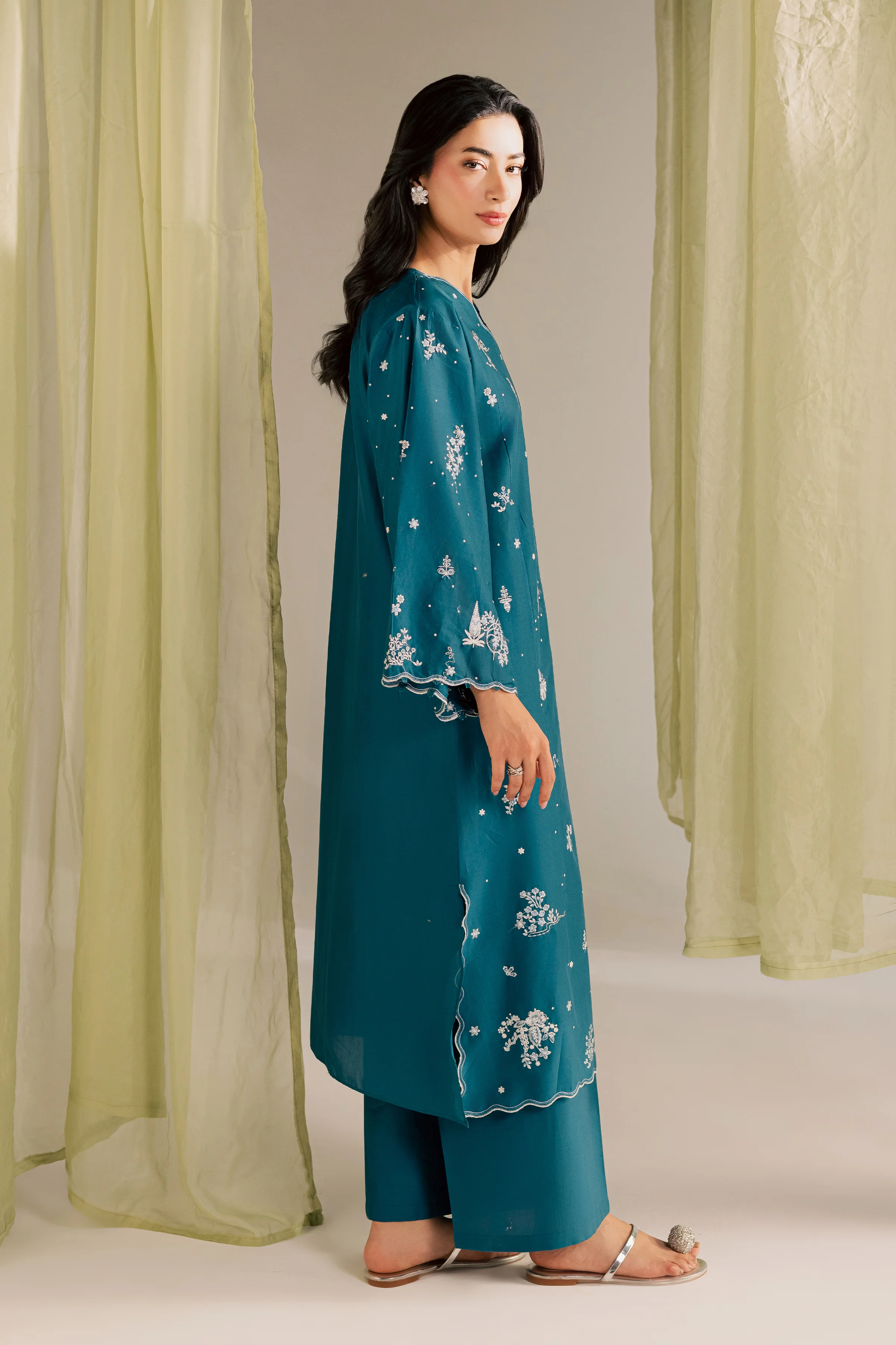 Sugar Sky 2Pc - Embroidered Lawn Dress - Image 4