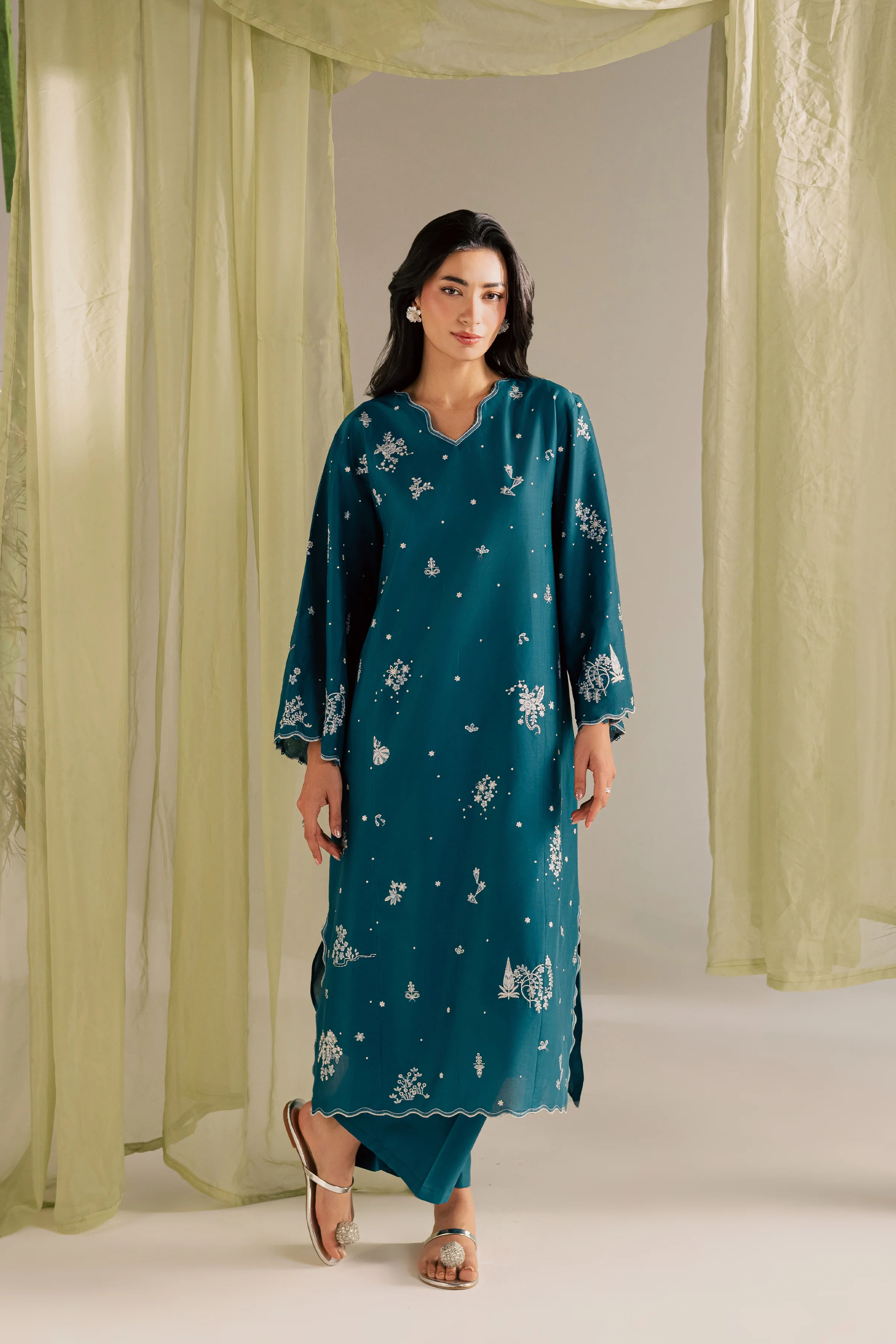 Sugar Sky 2Pc - Embroidered Lawn Dress - Image 5