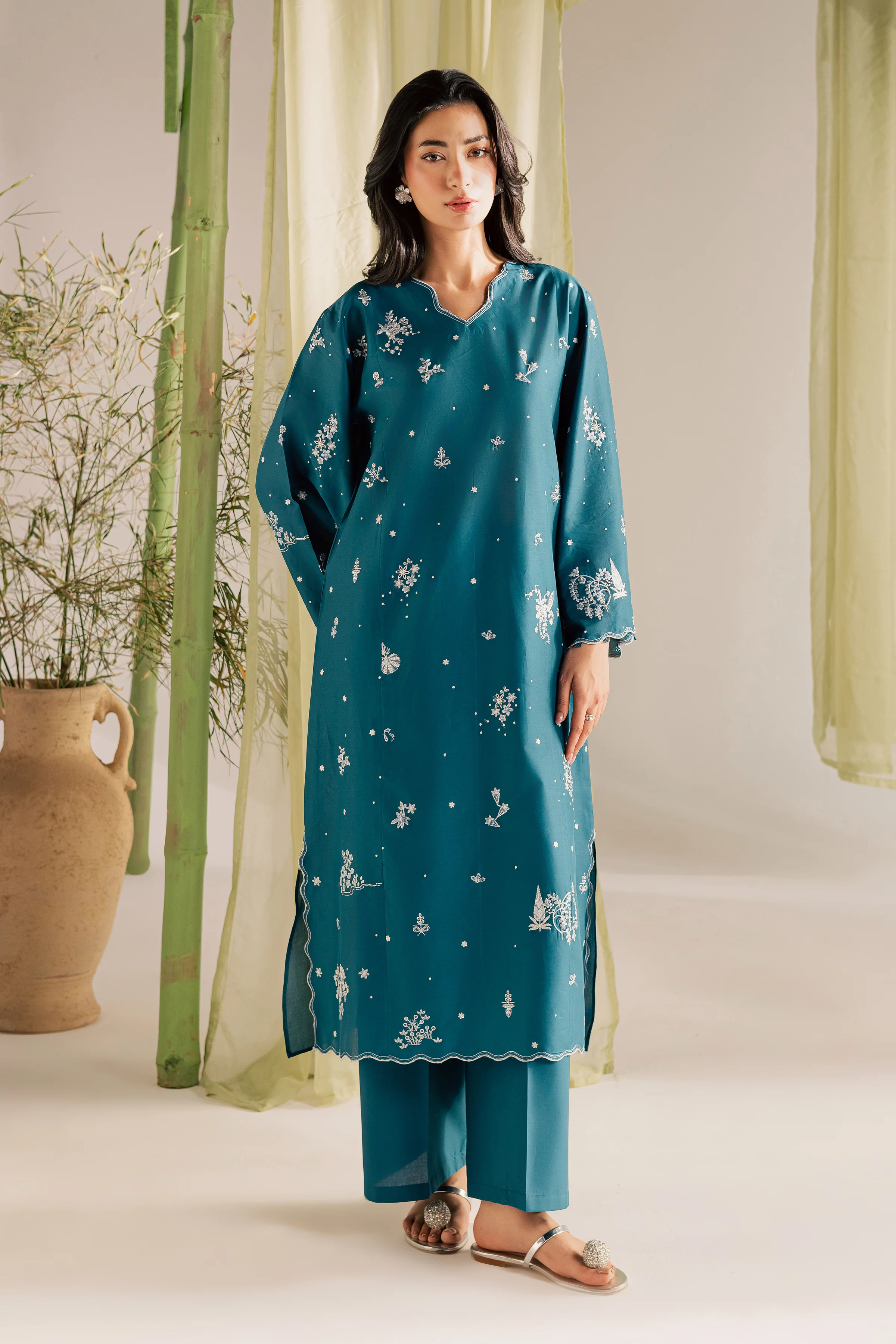 Sugar Sky 2Pc - Embroidered Lawn Dress - Image 7